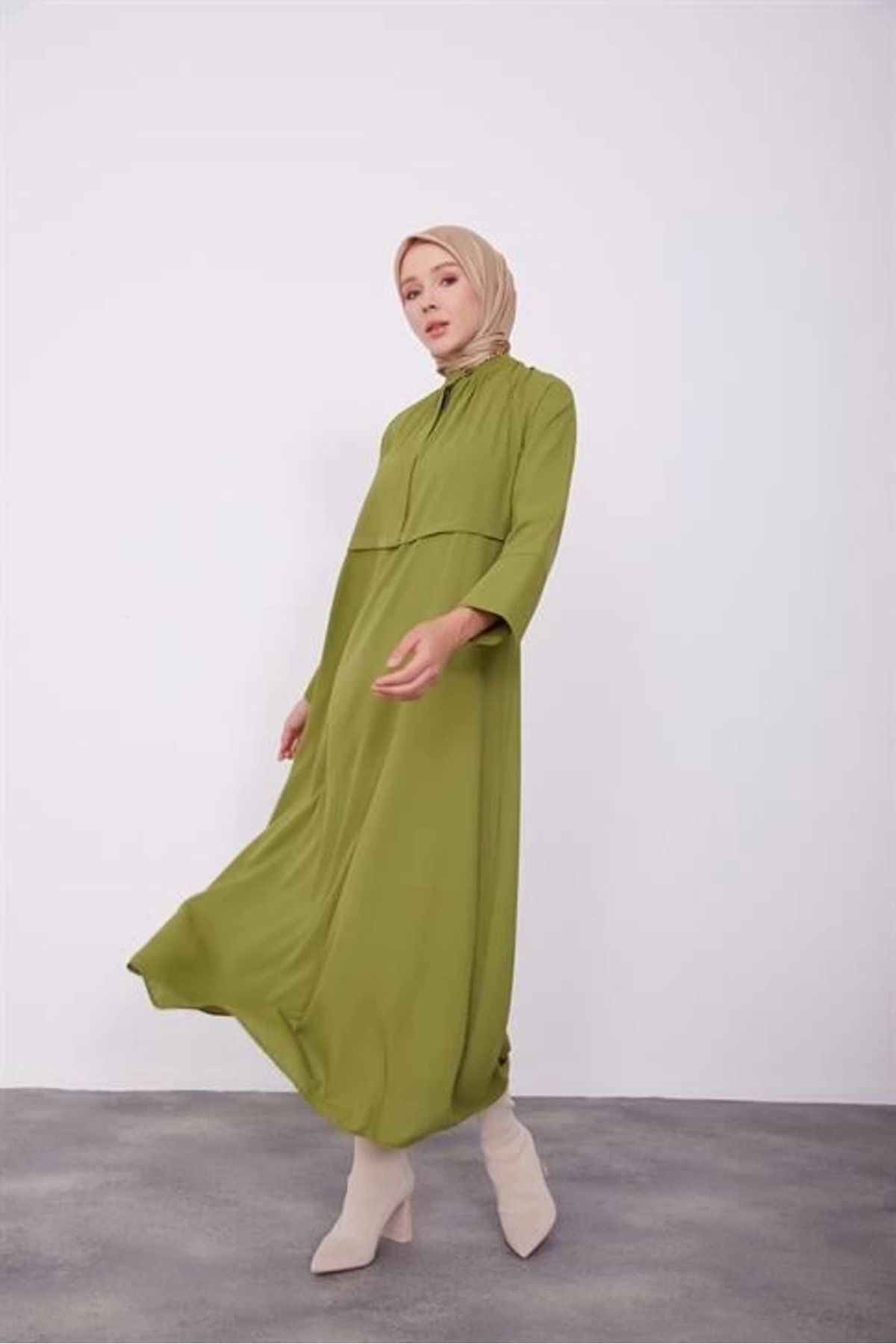 aradimtaradim Armine Elbise 23K9646 Haki