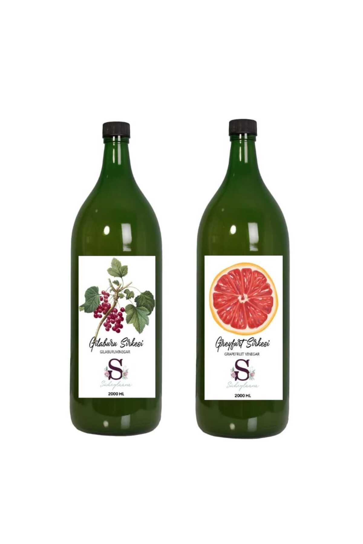 Süheylaana Doğal Gilaburu Sirkesi 2000 Ml - Doğal Greyfurt Sirkesi 2000 Ml