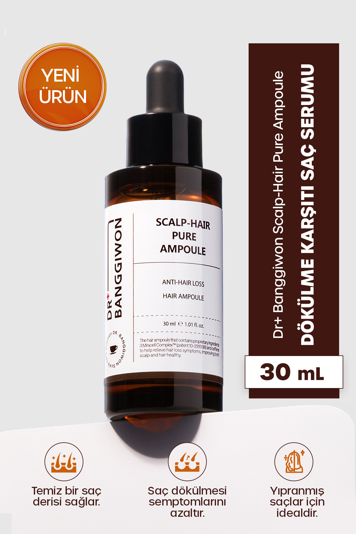 DR BANGGIWON Ampoule Saç Serumu Dökülme Karşıtı Yoğun Onarıcı Scalp Hair Pure Ampoule 30 Ml — Serum30ml