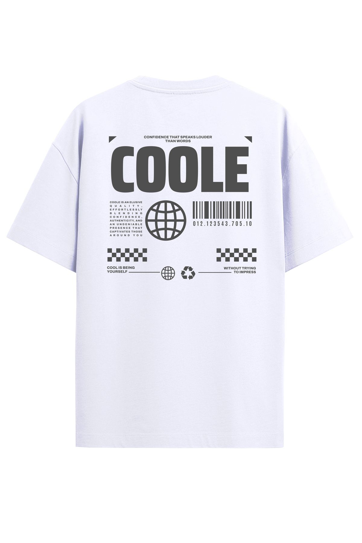 COOLE Erkek Coole Sırt Baskılı Regular Kalıp Kısa Kol T-Shirt