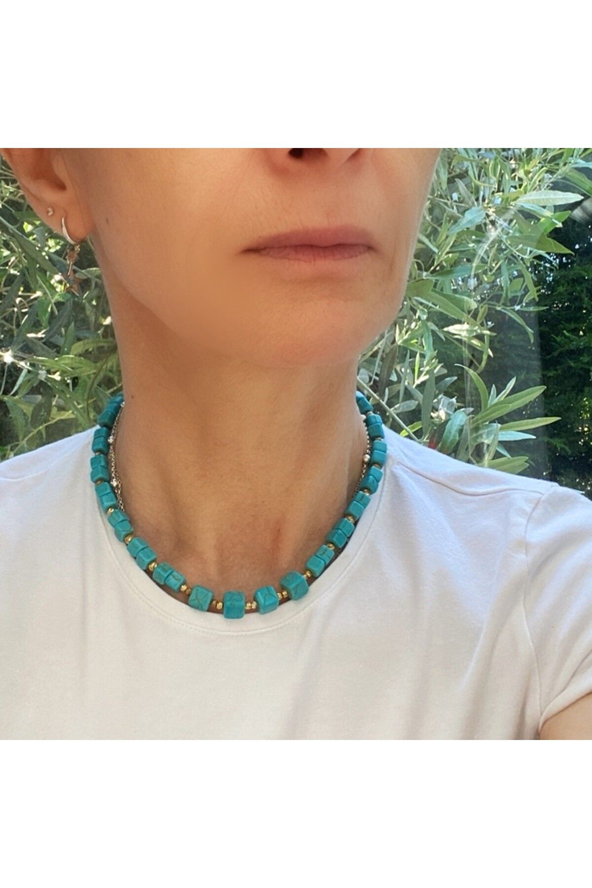 iz jewelry TURKUAZ TAŞLI 925 AYAR GÜMÜŞ
