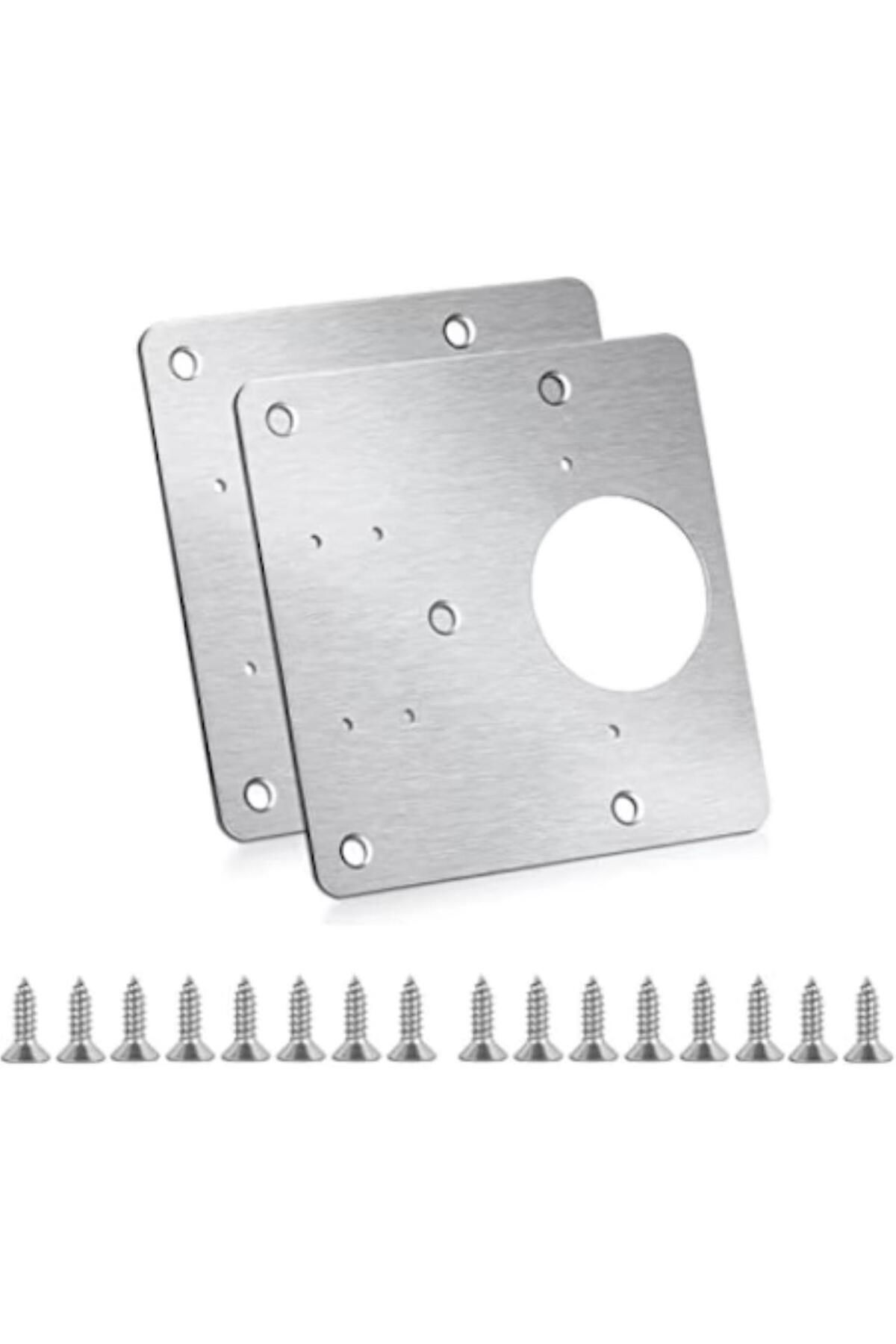 OEM Set De 8 Plăci De Reparare Pentru Balamale De Mobilă, Oțel, Ø35 Mm - One Size