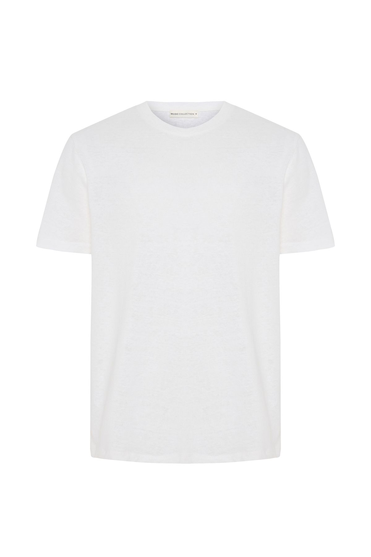 Mudo KETEN KARIŞIMLI BİSİKLET YAKA T-SHIRT
