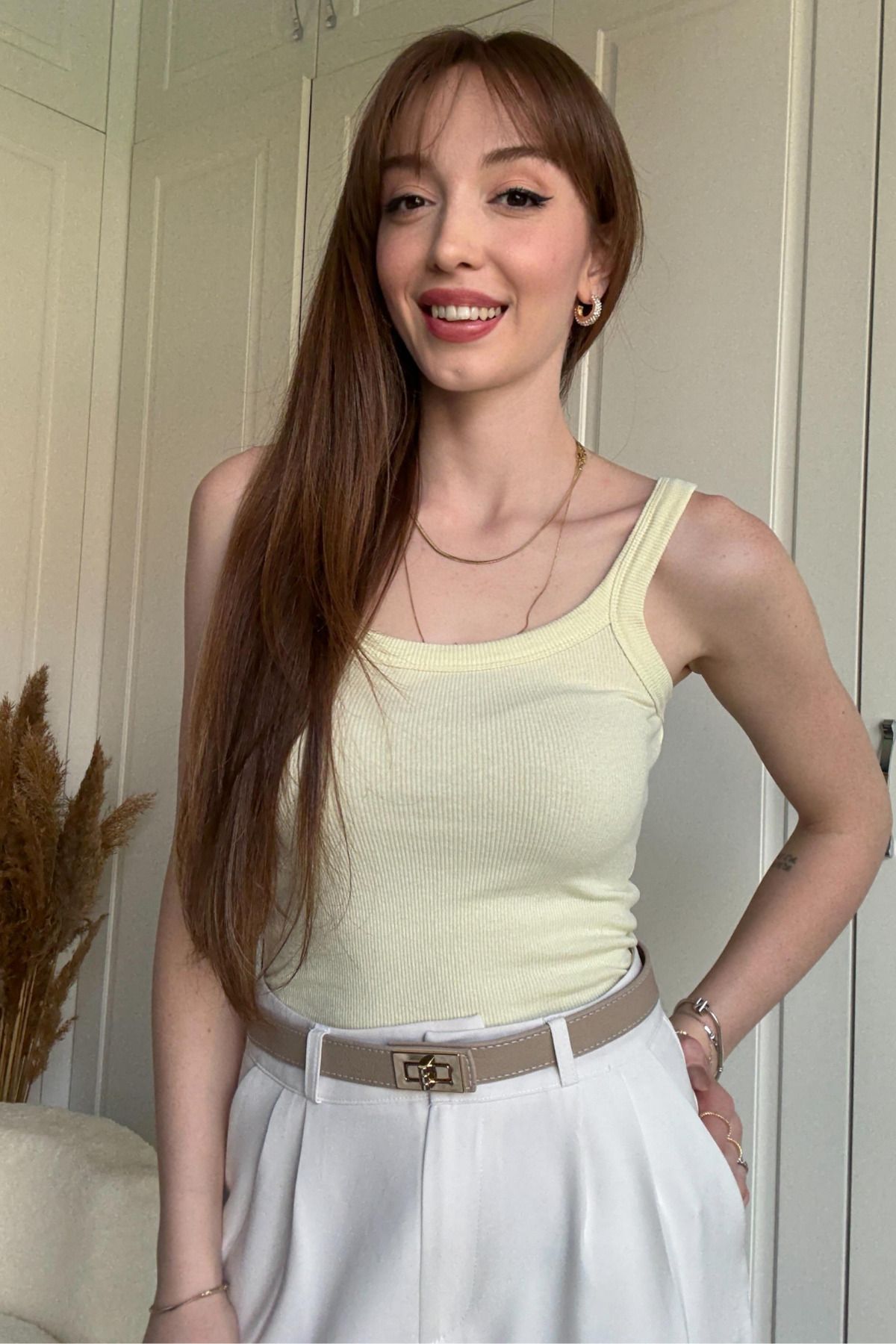 Dilay Gökoğlu Butik Askılı Fitilli Body