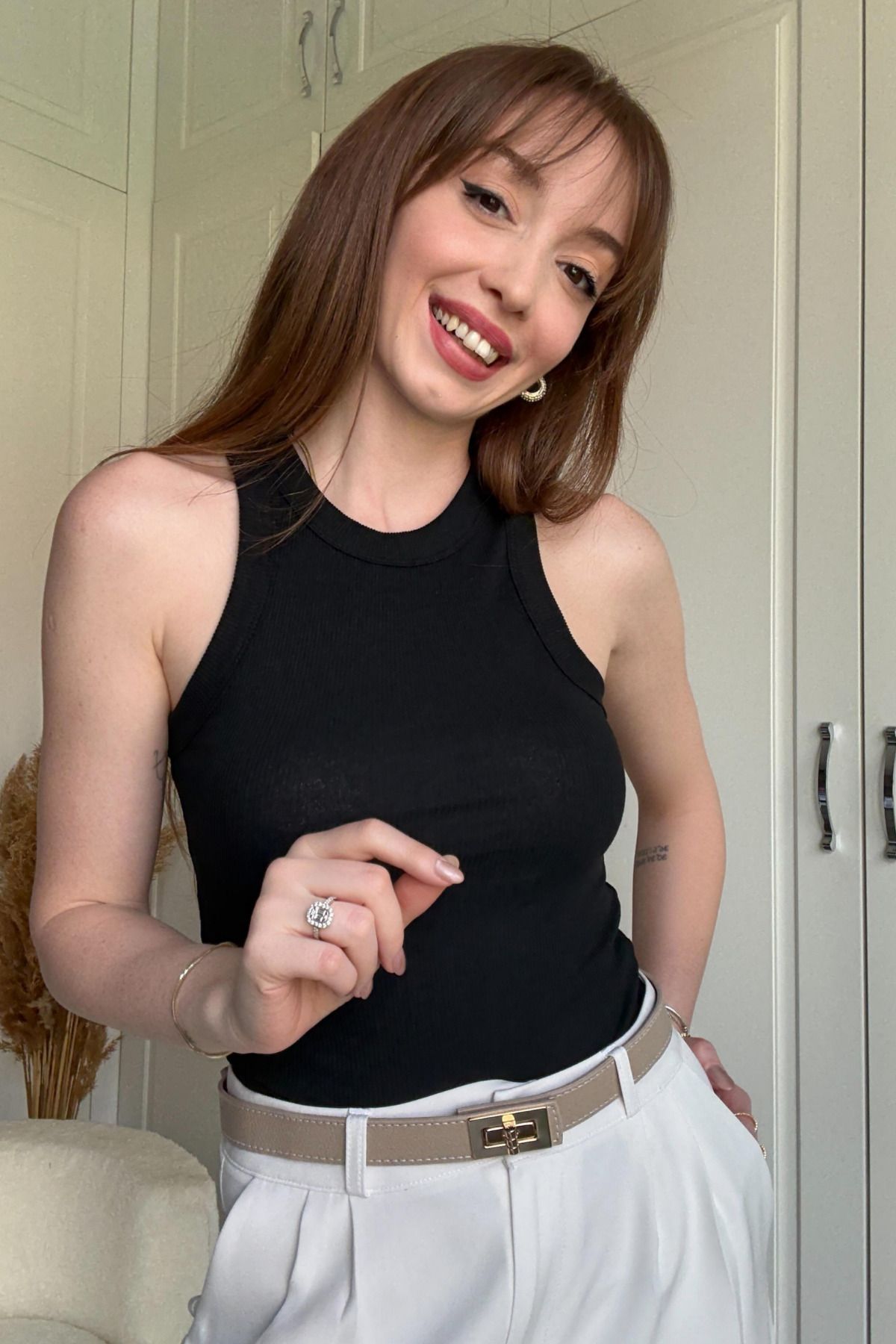 Dilay Gökoğlu Butik Fitilli Atlet Body