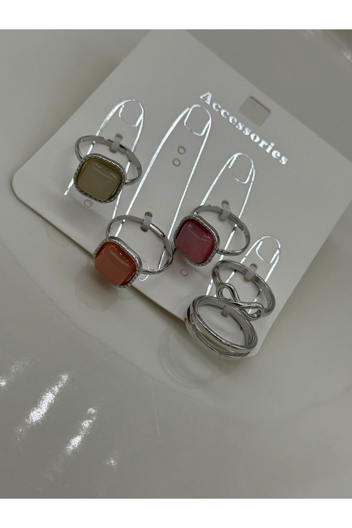 CT STONES Çoklu yüzük set
