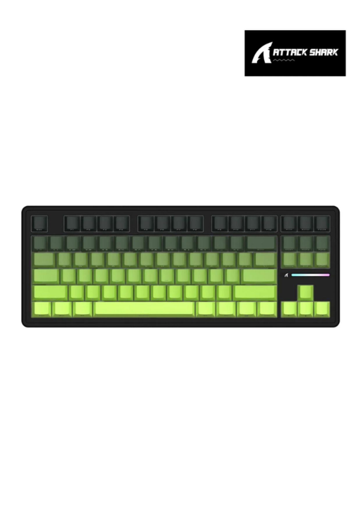 ATAsoft ELEKTRONİK Since 2021 M87 White Switch Mekanik RGB Rapid Trigger E-Sports Profesyonel Gaming Oyuncu Klavye attack shark