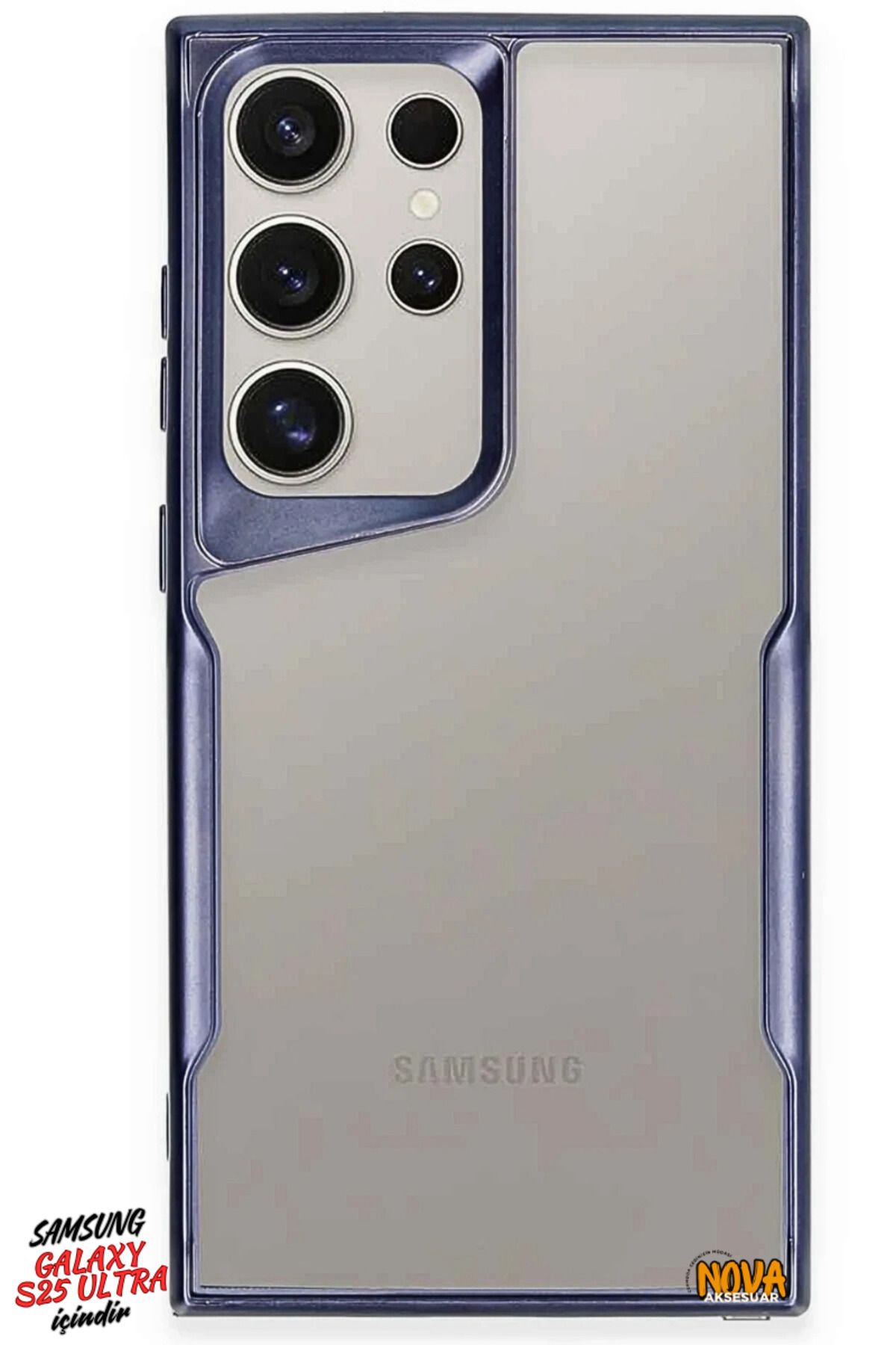 cepmoda SAMSUNG GALAXY S25 ULTRA - Boyi Silikon Kapak/Kılıf - LACİVERT