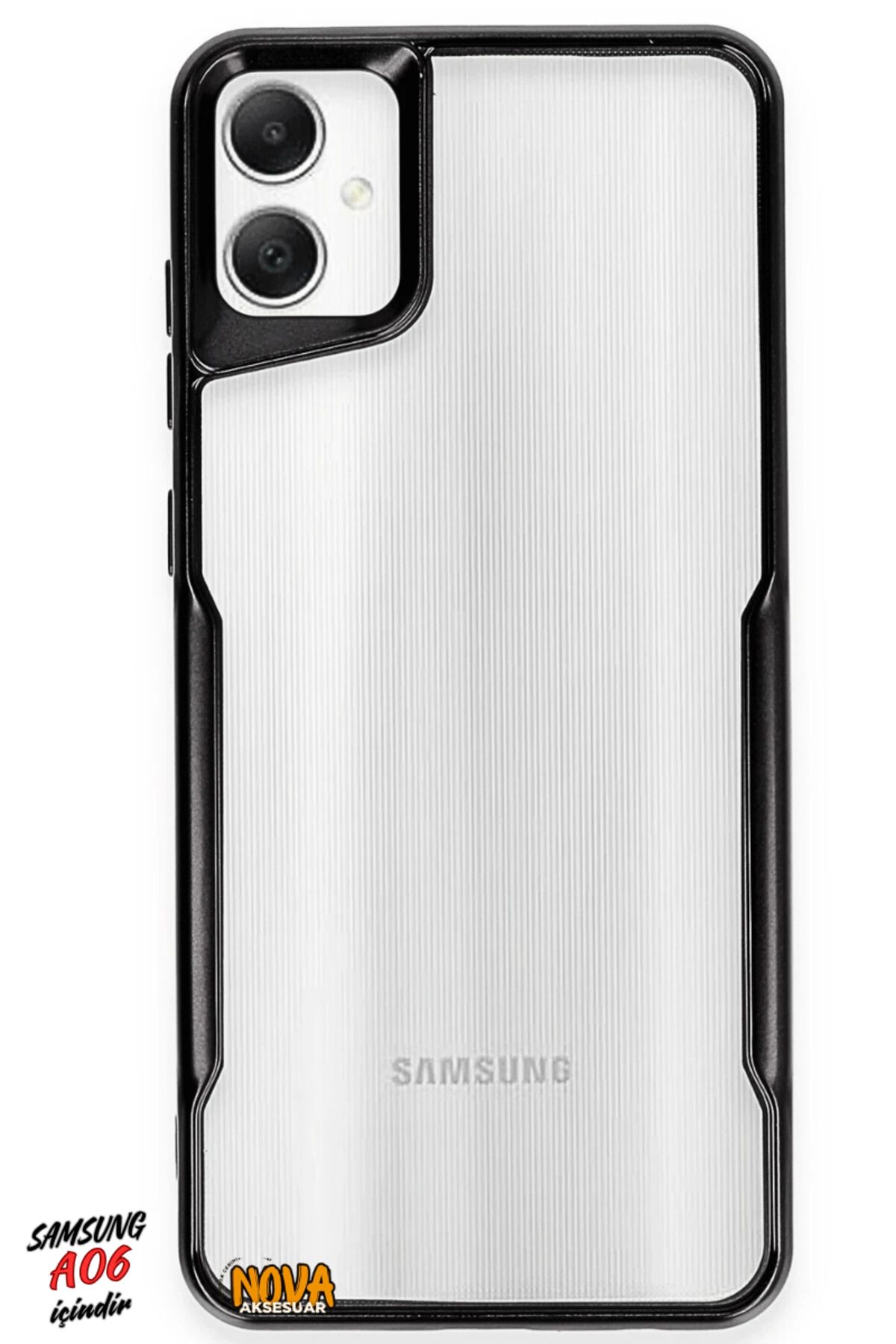 cepmoda SAMSUNG GALAXY A06 - Boyi Silikon Kapak/Kılıf - SİYAH