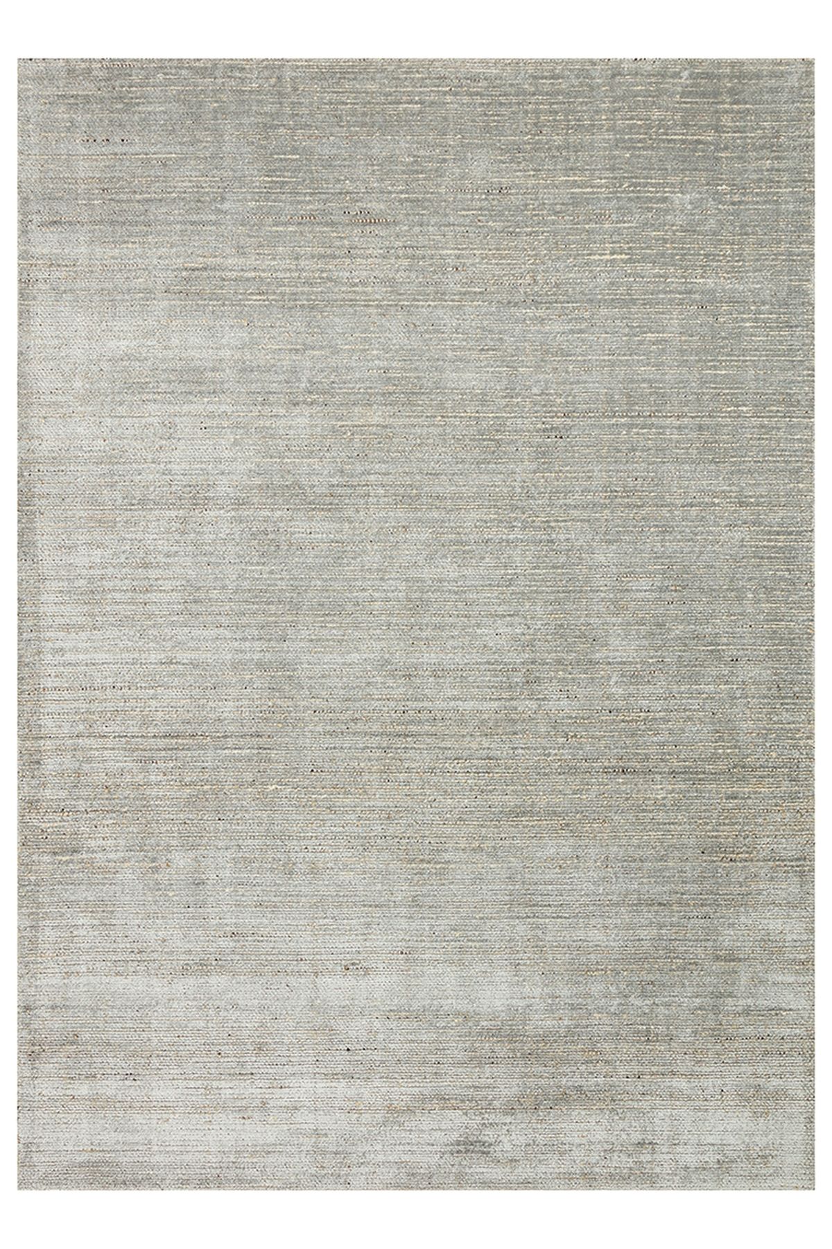CARPETDOCIA Kelly Serisi %100 Naturel Yün ve Viskon El Dokuma Salon Oturma Odası Yatak Odası Halı GREY