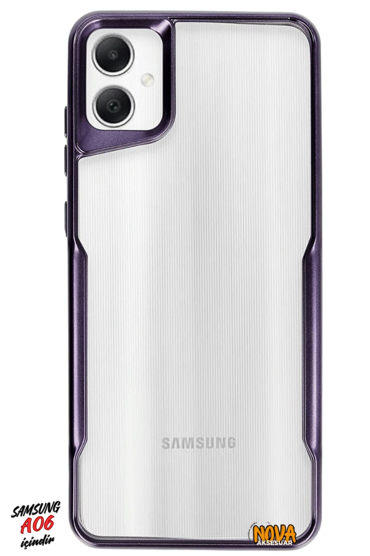 cepmoda SAMSUNG GALAXY A06 - Boyi Silikon Kapak/Kılıf - DERİN MOR