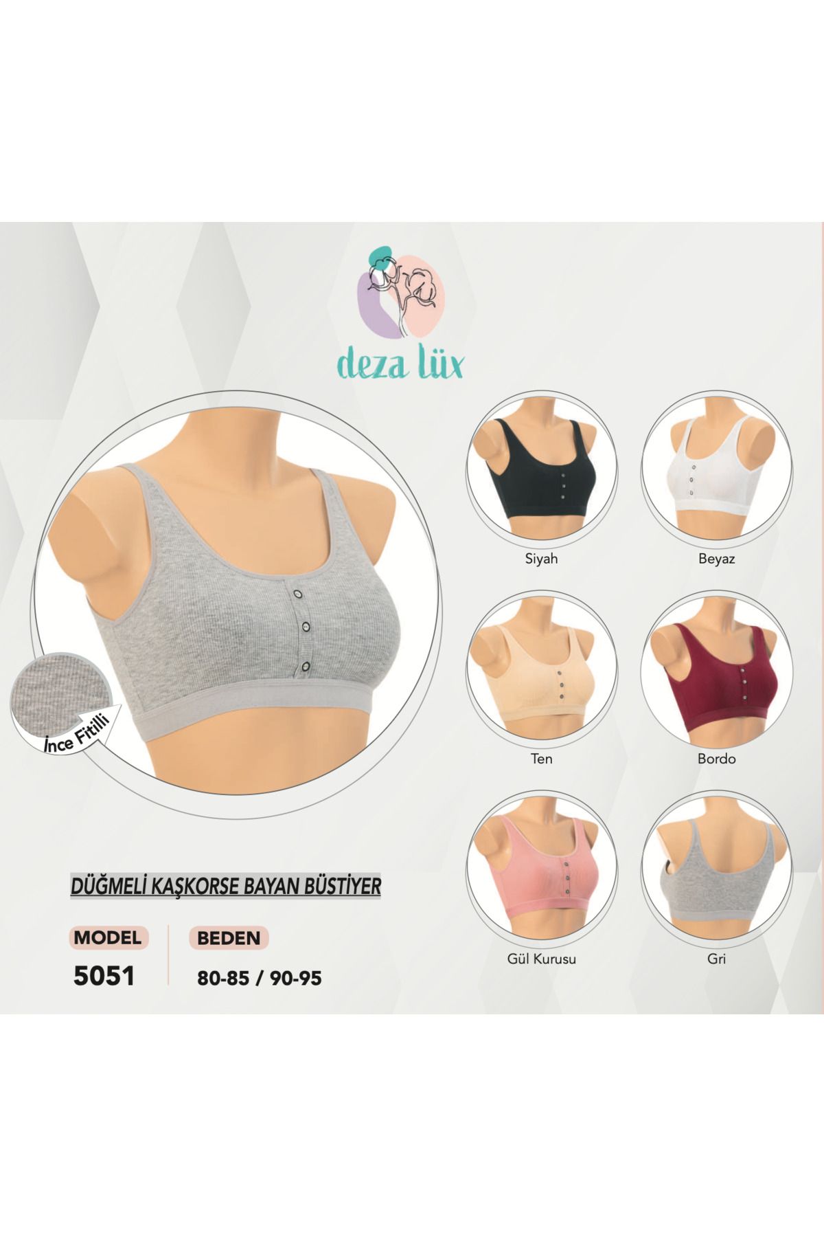 DEZALUX DÜĞMELİ KAŞKORSE BÜSTİYER