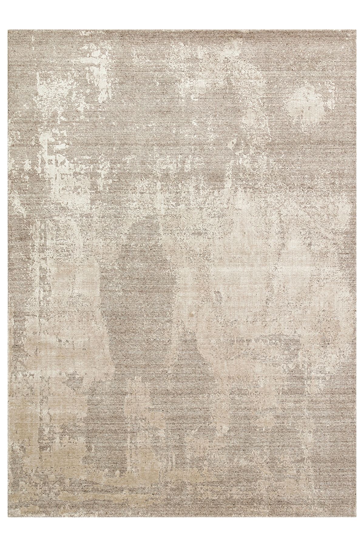 CARPETDOCIA Pallette Multi Serisi %100 Naturel Yün Viskon Pamuk El Dokuma Salon Oturma Odası Halı GREY