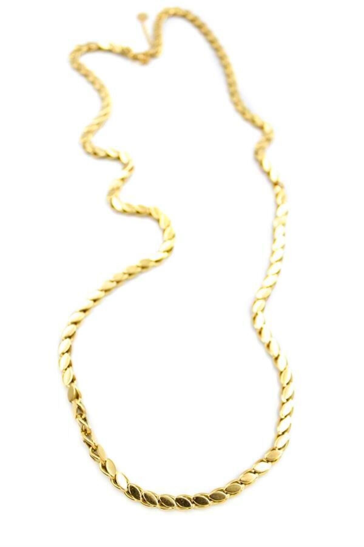 MR RZN STORE İnce Arpa Zincir Kolye(60 cm) - Altın