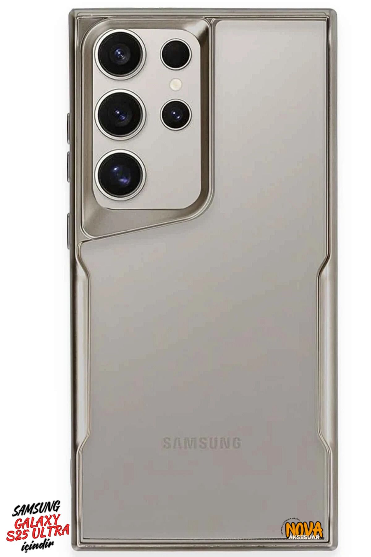 cepmoda SAMSUNG GALAXY S25 ULTRA - Boyi Silikon Kapak/Kılıf - TİTAN GRİ