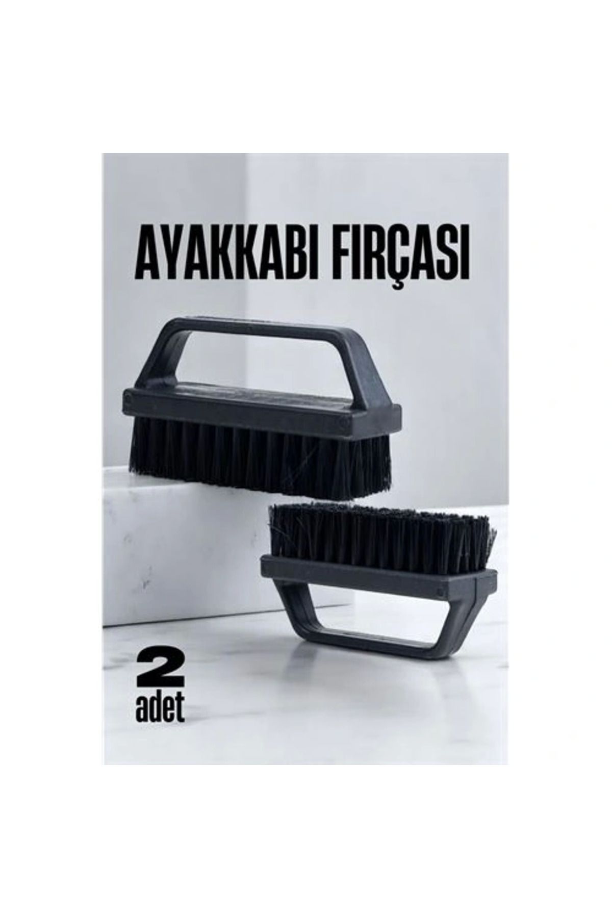tammarket Sert Kıllı Ayakkabı Fırçası - Leke Çıkarıcı Elbise Fırçası 2 ADET