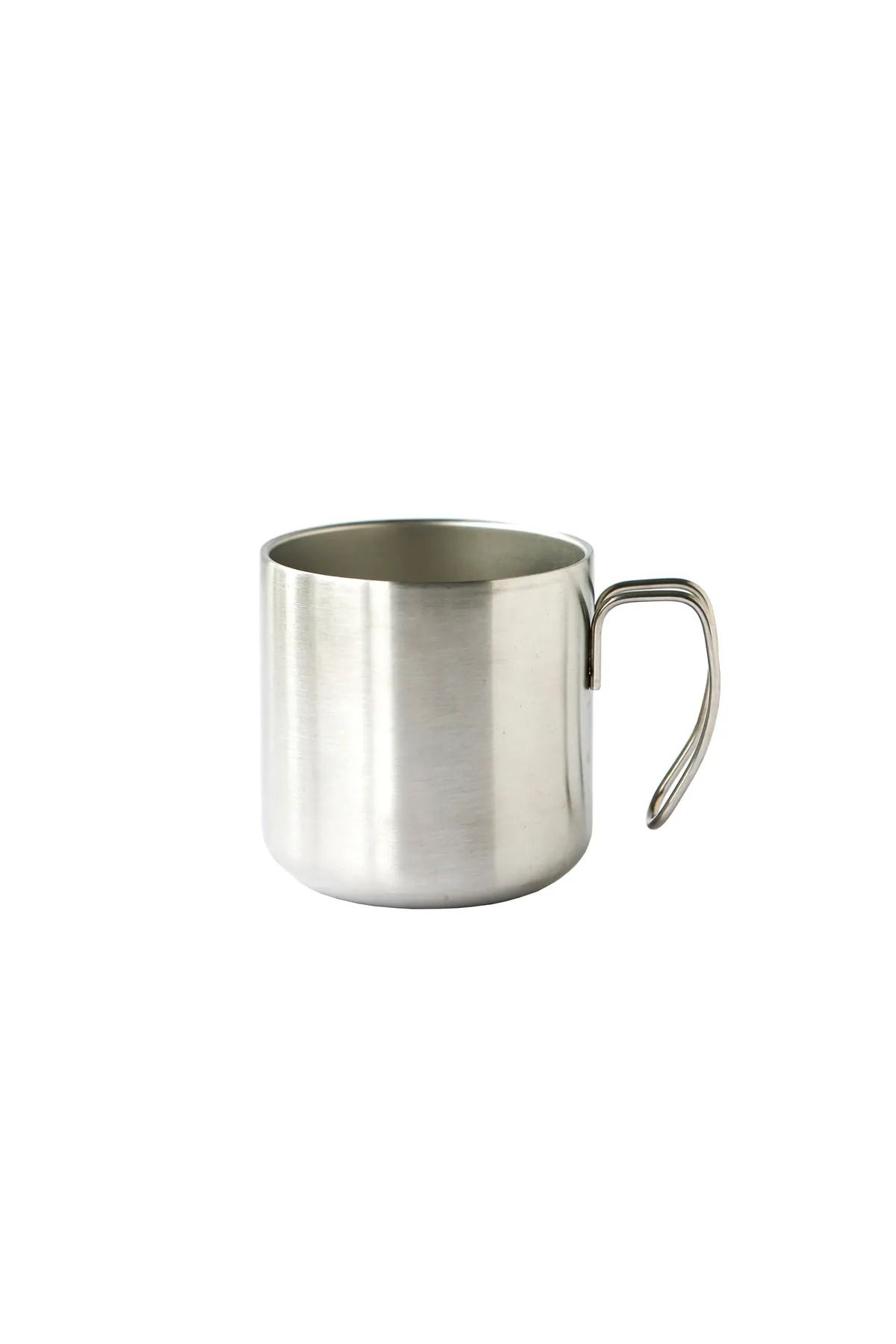 Fambur 360 Ml Çift Cidarlı Paslanmaz Çelik Ince Kulp Bardak - Metal