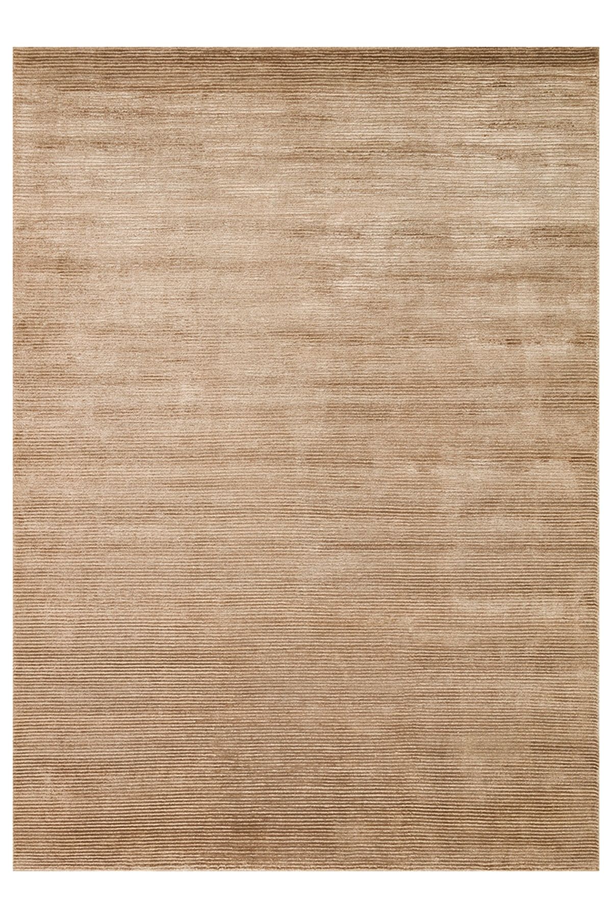 CARPETDOCIA Portofino Serisi %100 Naturel Viskon Yün Pamuk El Dokuma Modern Salon Oturma Odası Halı BROWN