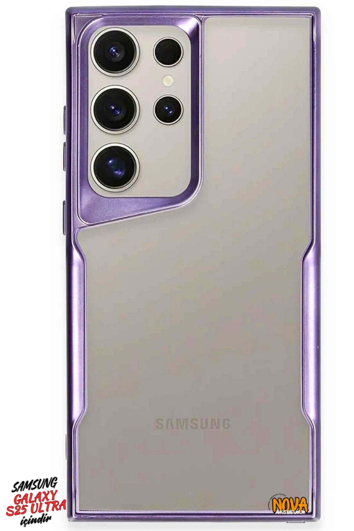 cepmoda SAMSUNG GALAXY S25 ULTRA - Boyi Silikon Kapak/Kılıf - DERİN MOR
