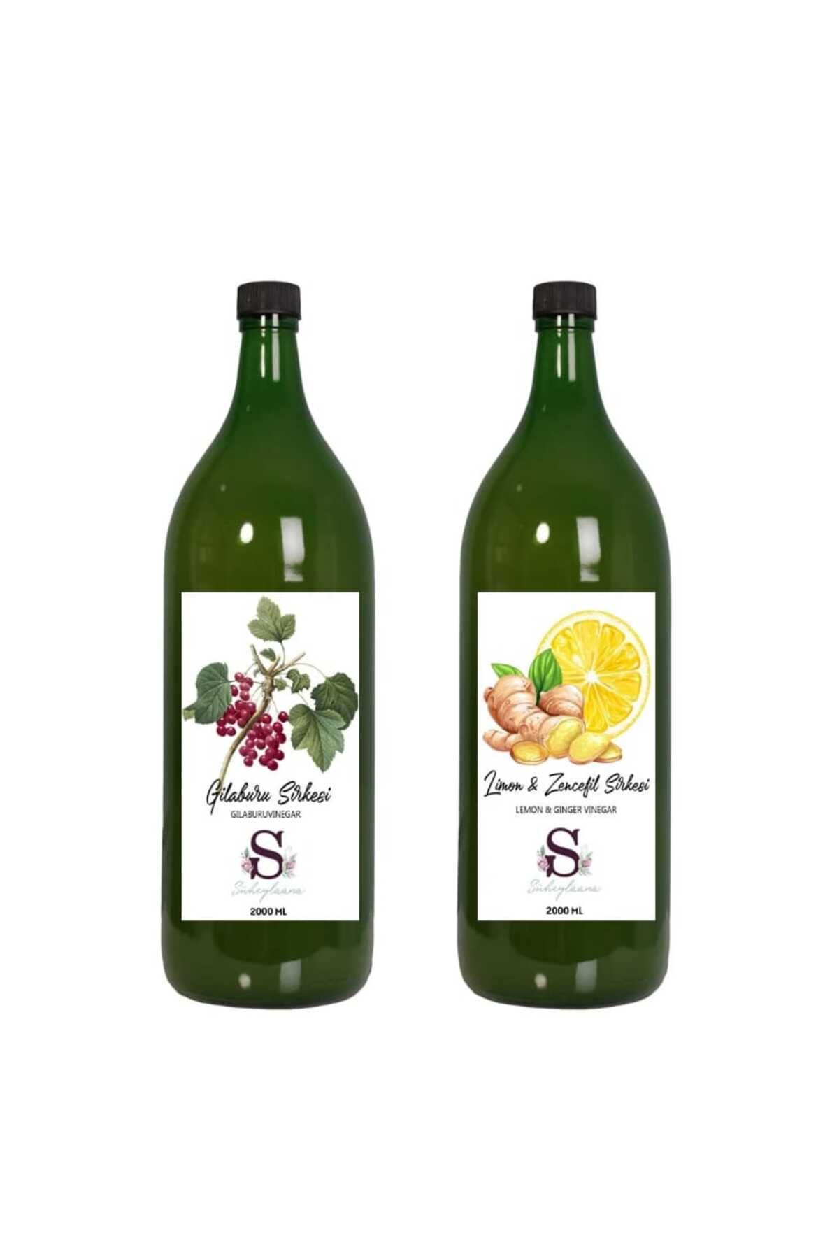 Süheylaana Doğal Gilaburu Sirkesi 2000 Ml - Doğal Limon & Zencefil Sirkesi 2000 Ml