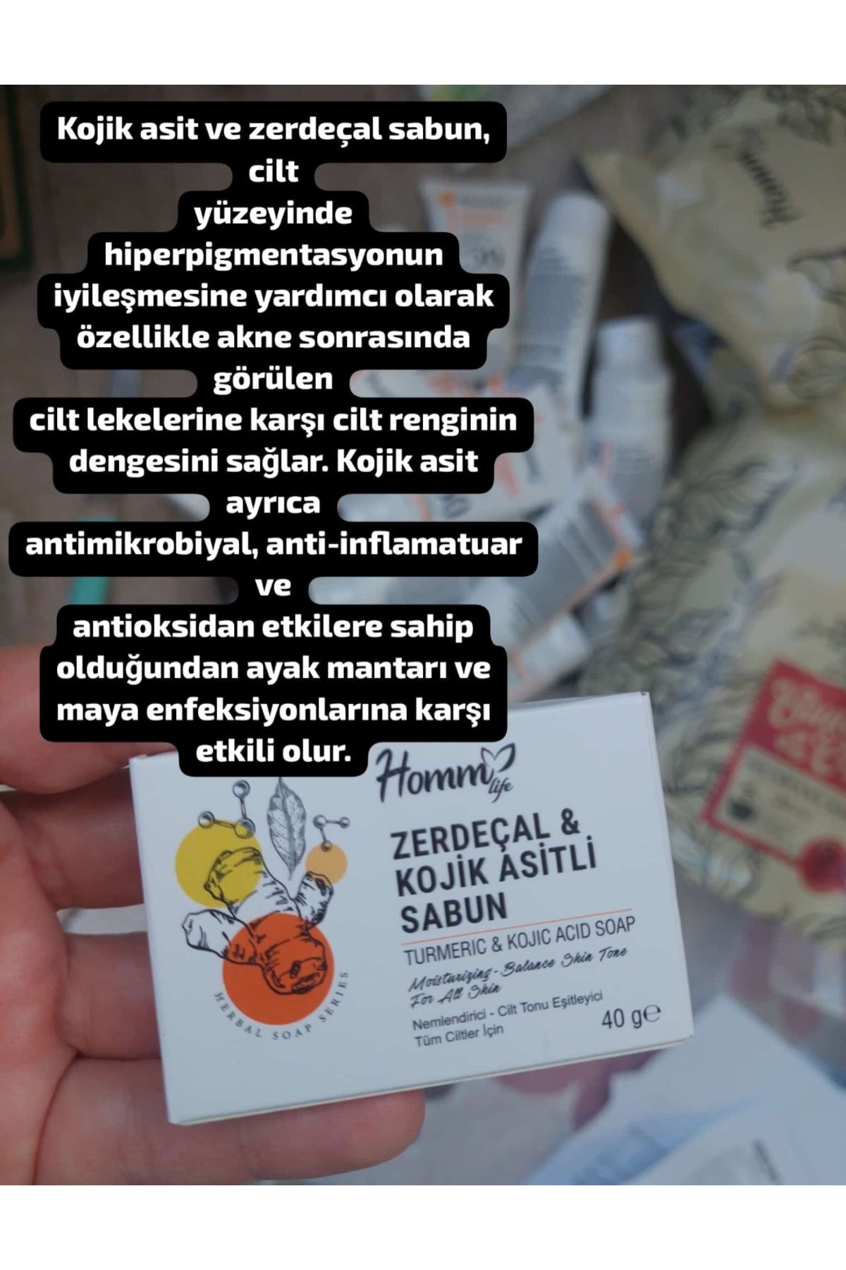 Homm Life zerdeçal & kojik asitli sabun
