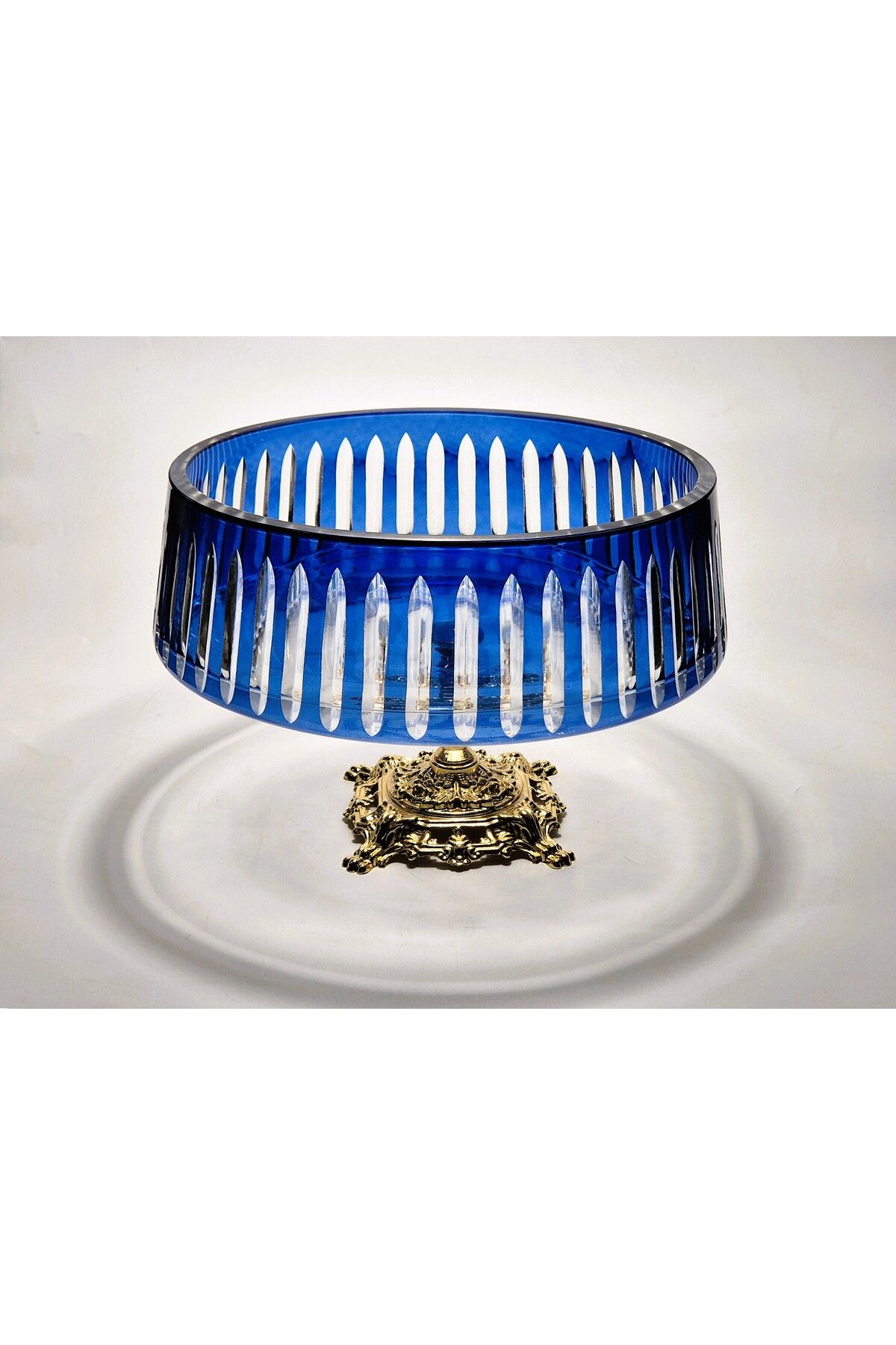 Akden Kristal KRİSTAL KESME DEKOR SUNUM KASE 28 CM