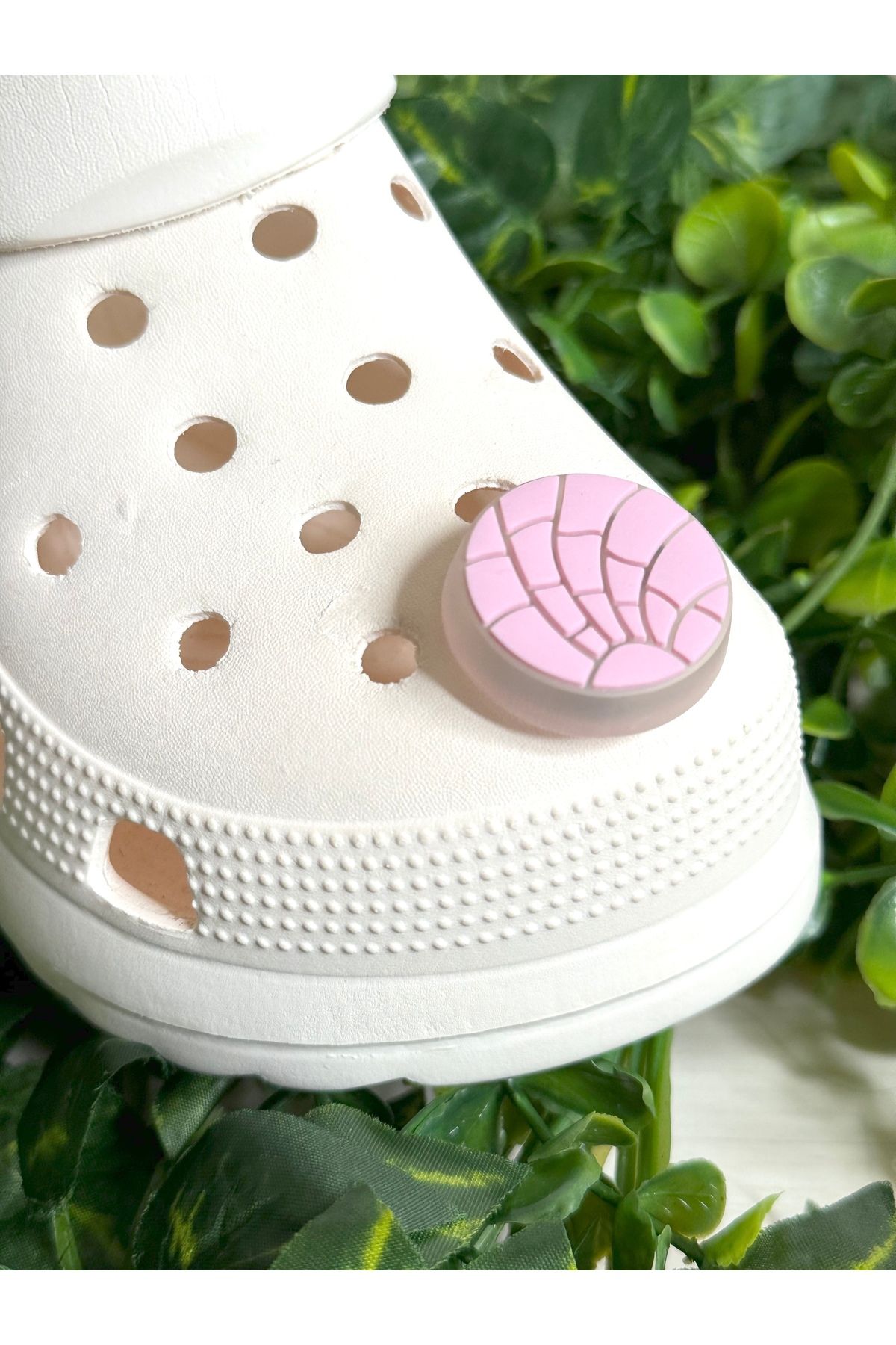 Crocs Ledli Yanıp Sönen Pembe Top Terlik Süsü/Pembe Disko Topu Terlik Charm/Terlik Aksesuar