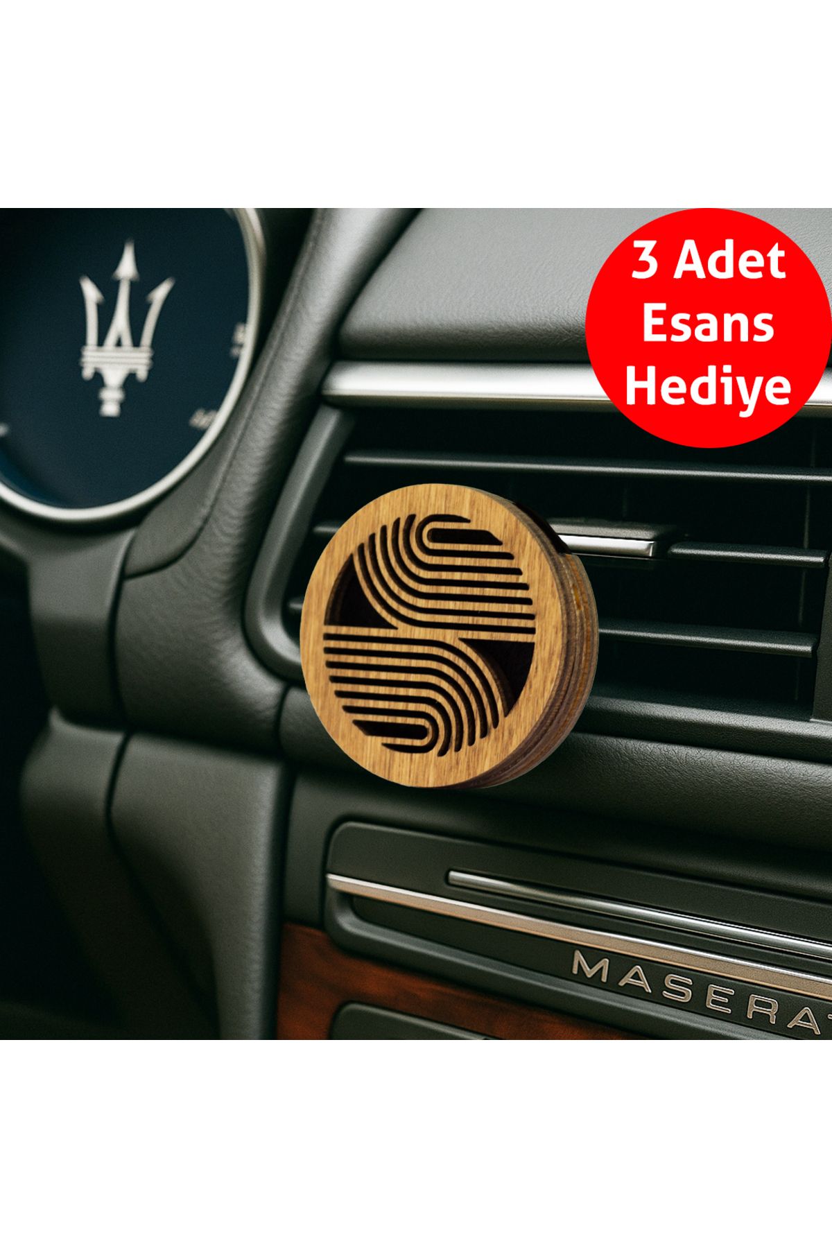 JACOS Frager Ahşap Araba Kokusu Difüzör Oto Koku Gül Lilac Lotus Hediye Esans m014
