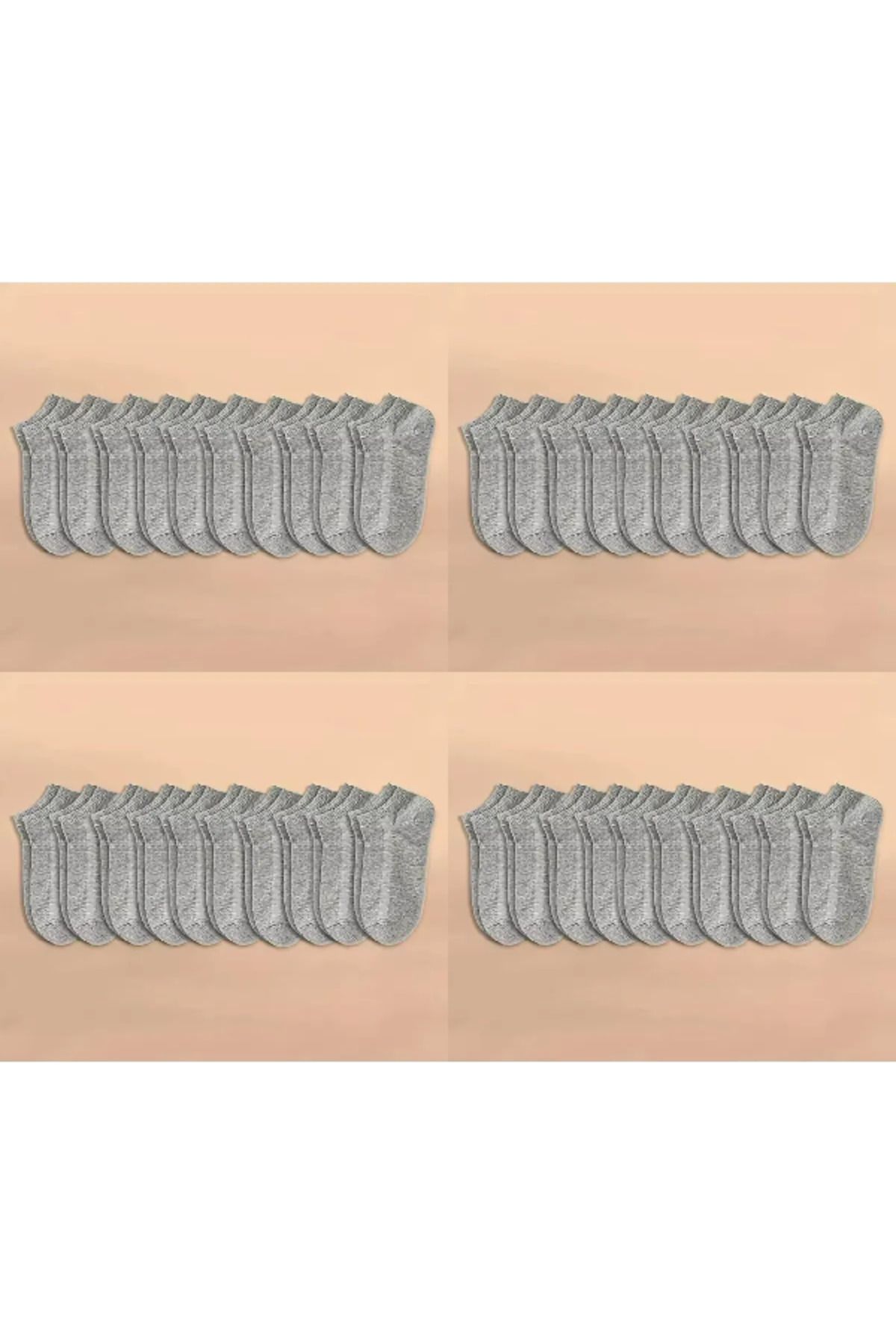 BELİNAY SOCKS DÜZ BİLEK ÇORAP SETİ 40 ÇİFT