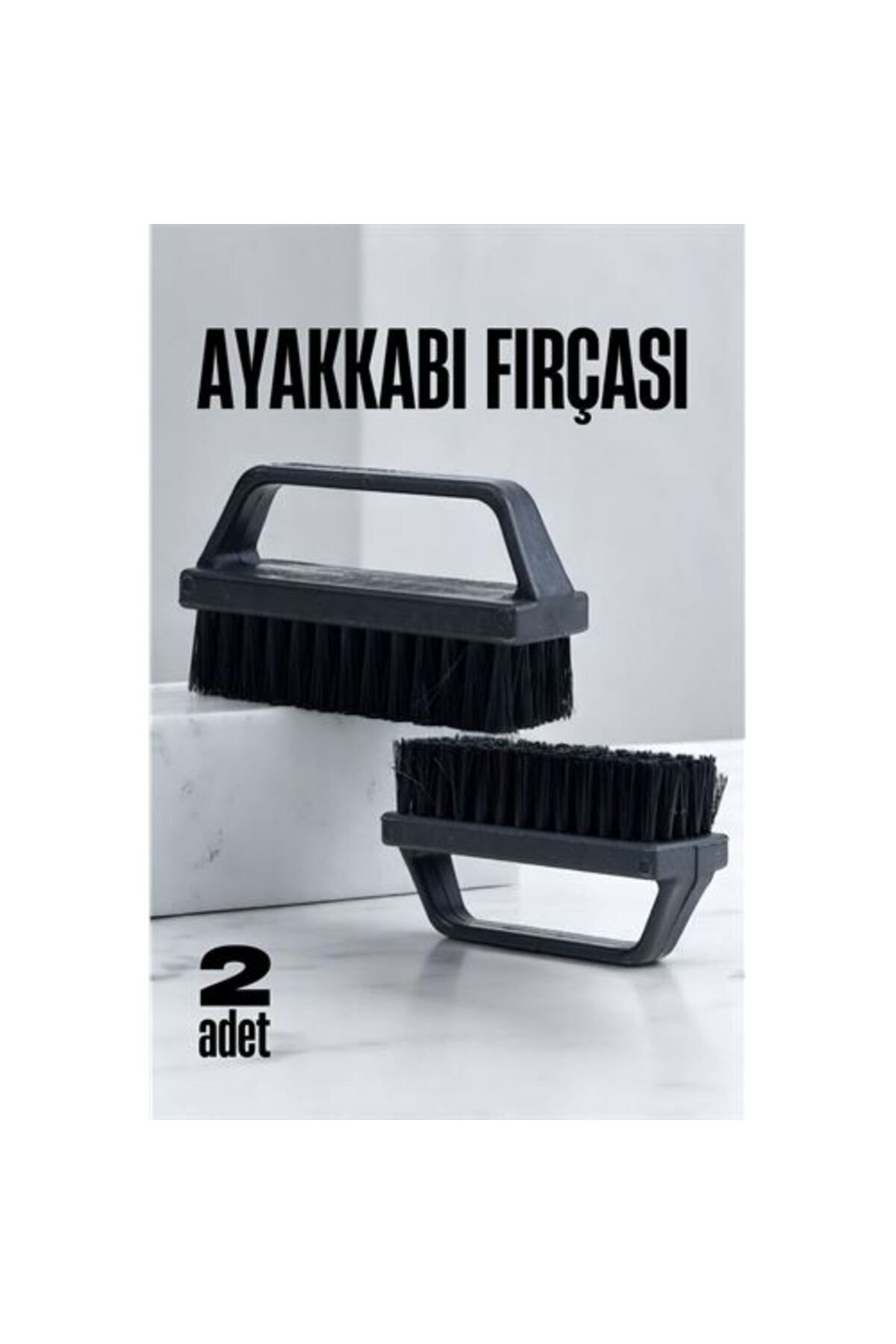 NEZADE STORE Sert Kıllı Ayakkabı Fırçası - Leke Çıkarıcı Elbise Fırçası 2 ADET