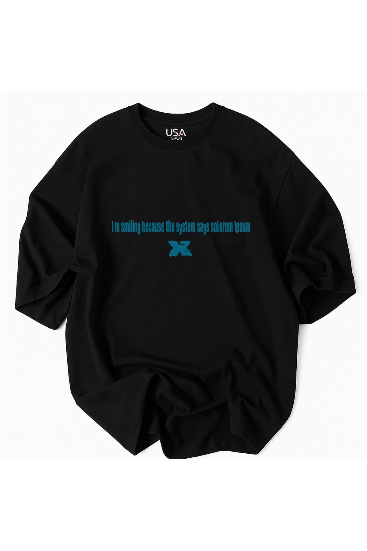 Racıng Kod Trend Ben Yazmadım O yazdı Yapay Zeka Temalı Unisex Oversize %100 Pamuklu T-Shirt