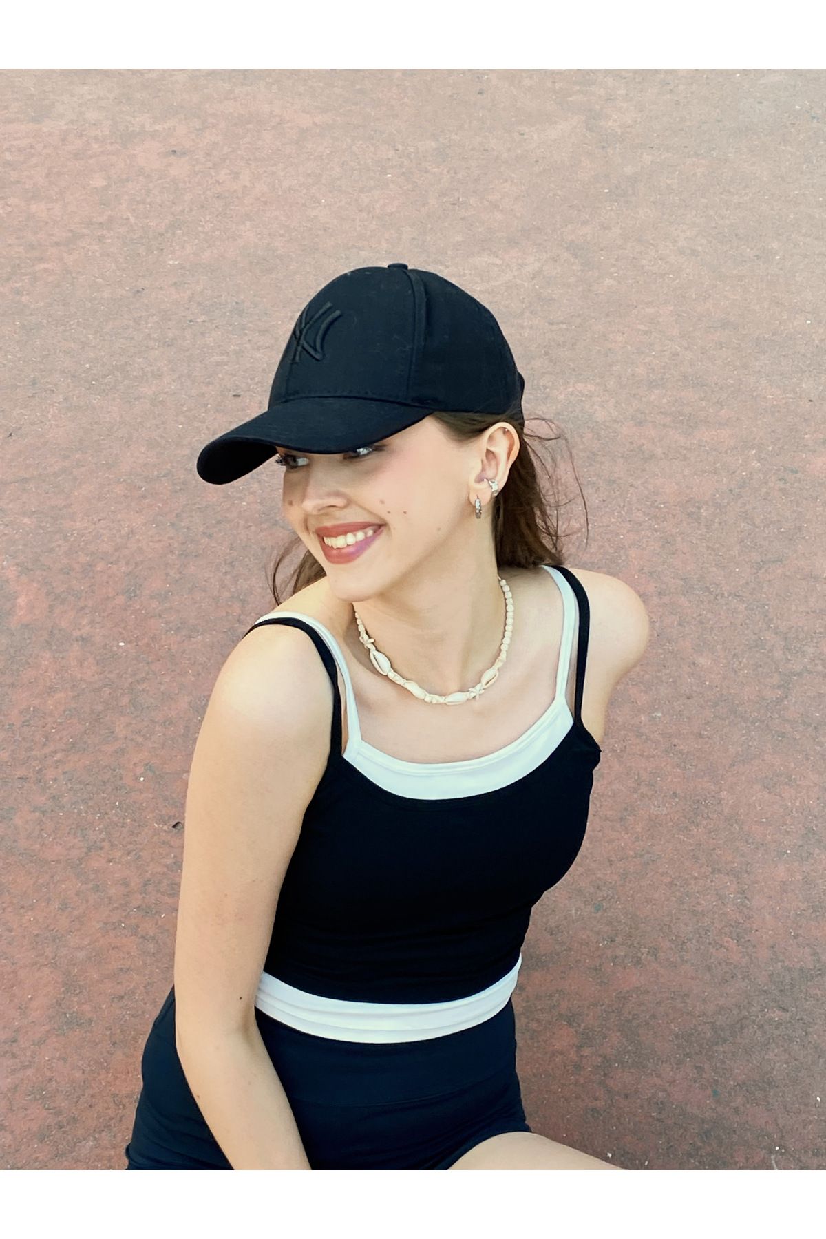 Arhizeyas Unisex Siyah NY Logolu Spor Şapka – New York Tarzı