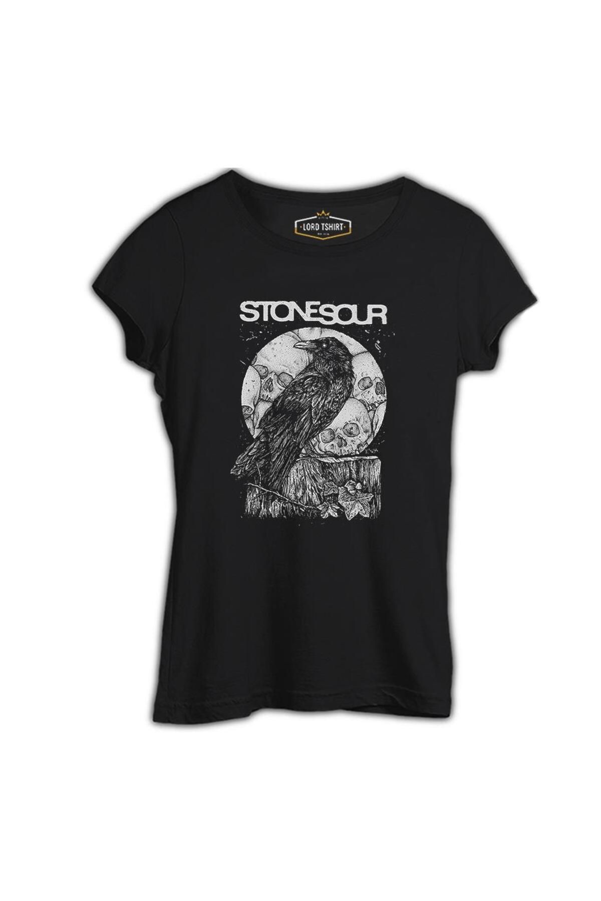 Lord T-Shirt Stone Sour - Crow Siyah Kadın Tshirt