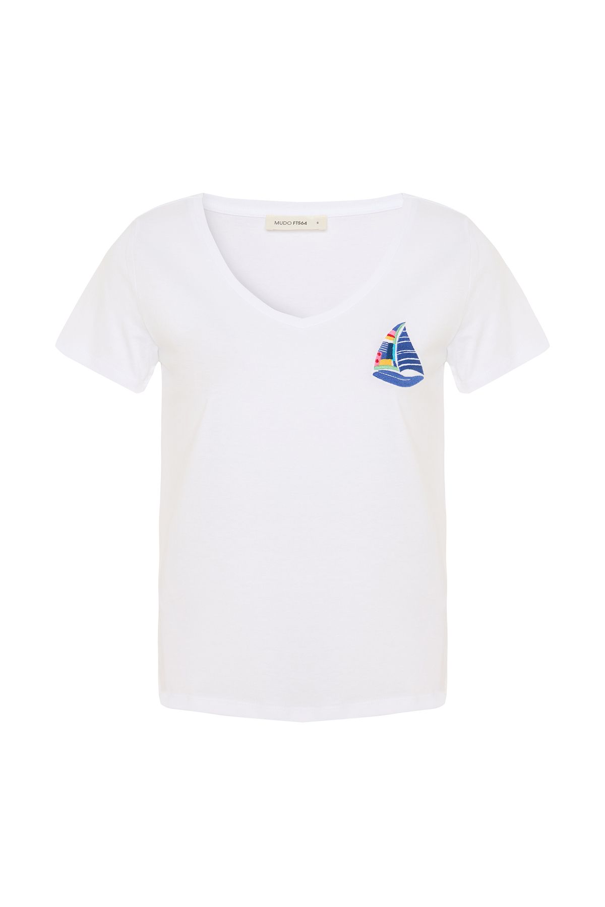 Mudo NAKIŞLI V YAKA T-SHIRT