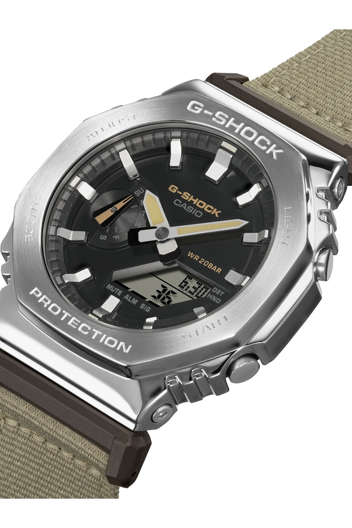 Casio-Ανδρικό Ρολόι Casio GM-2100C-5AER, Quartz, 44mm, 20ATM 3