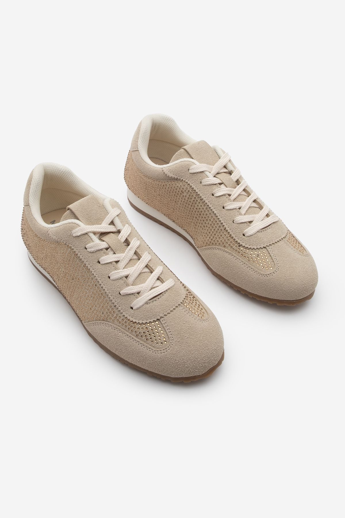 Marjin-Damen Stone Sneaker Sportschuhe Beige/Frost Candy 5