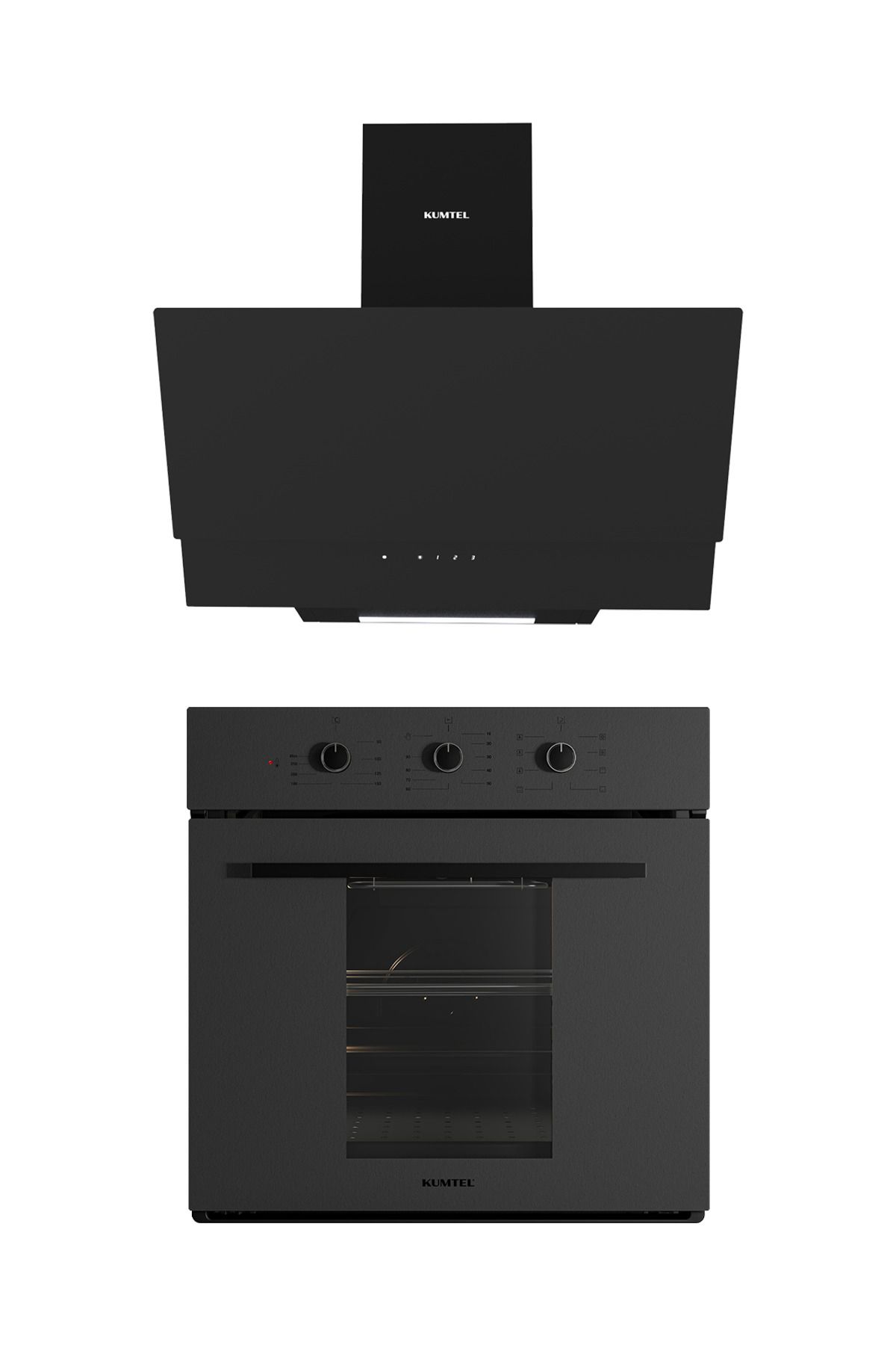 2'li Magic Cam Ankastre Set (Fırın-Davlumbaz)