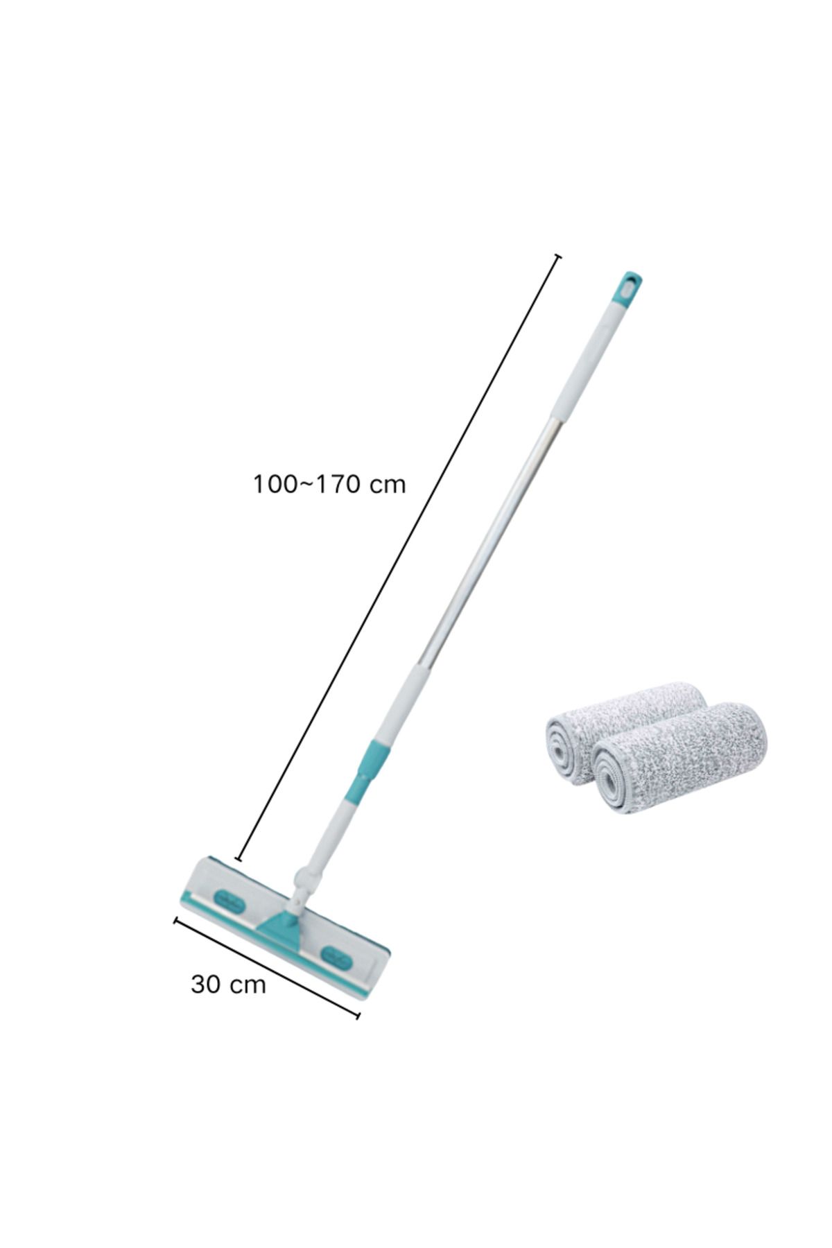 Viyogo-Window wiper with 2 microfiber cloths, 180° rotating, adjustable telescopic handle, 1-1.7m 8
