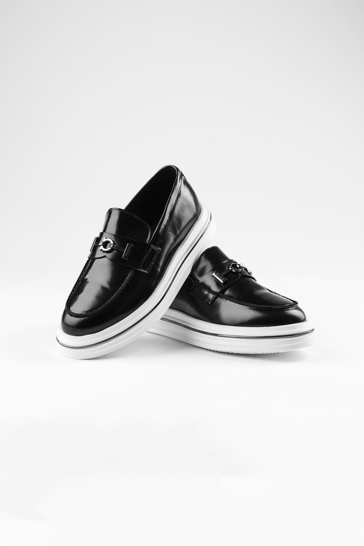 ByItallanoshoes BLACK BECEFA 0065 HAKİKİ DERİ GÜNLÜK ERKEK SNEAKER AYAKKABI