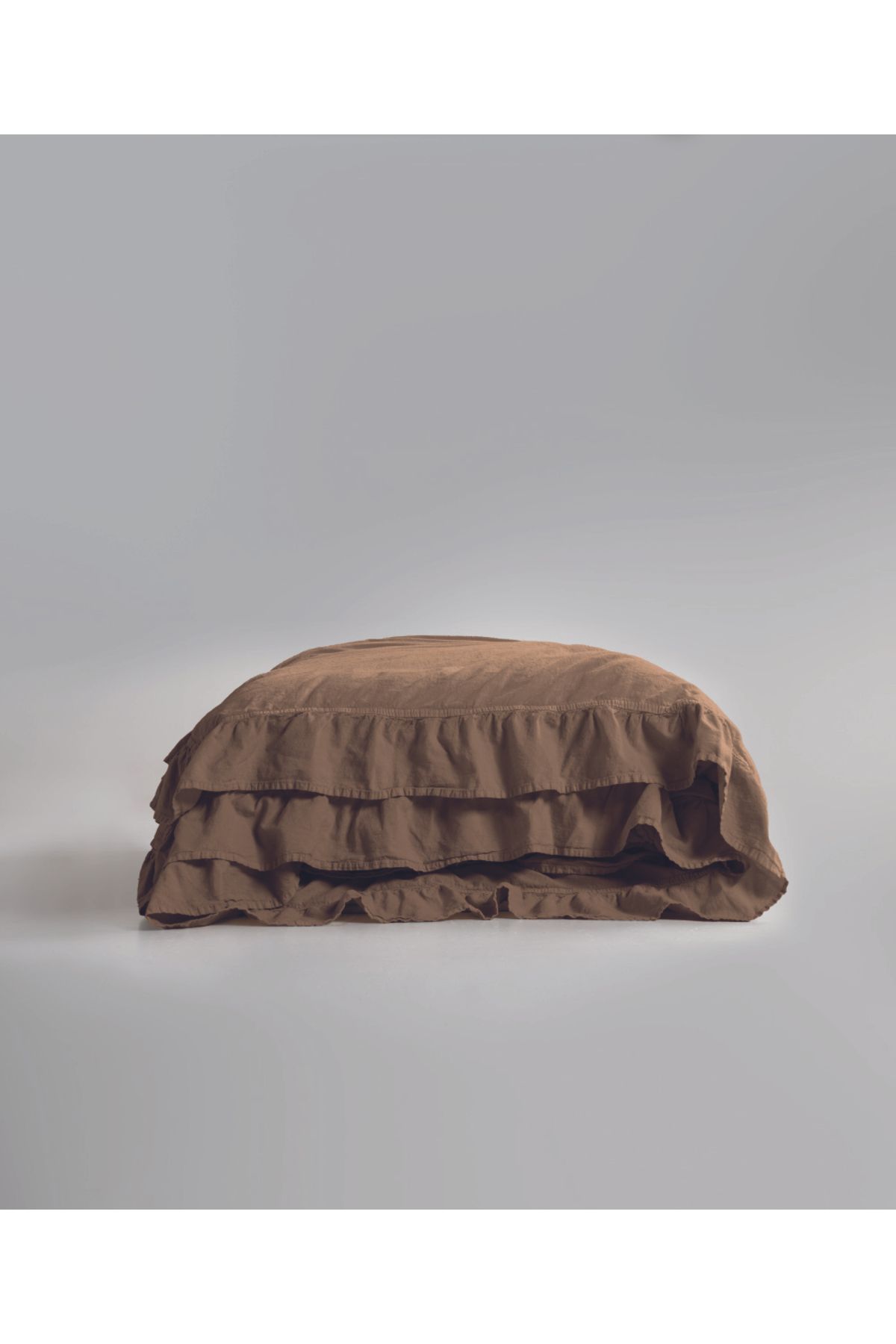 LİMASSO Stonewash 100% Yıkanmış Fırfırlı Pamuk Exclusive Nevresim Takımı -