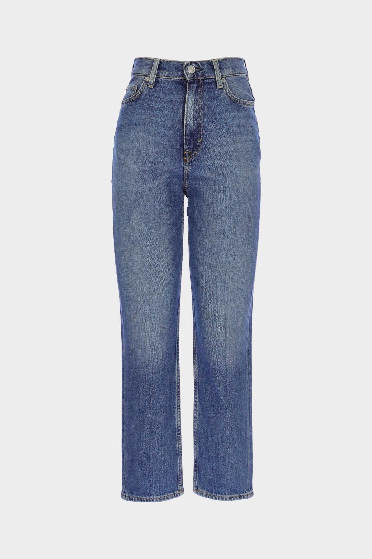 CROSS JEANS Sydney Yüksek Bel Orta Mavi Patı Fermuarlı Slim Fit Jean Pantolon C 4529-092