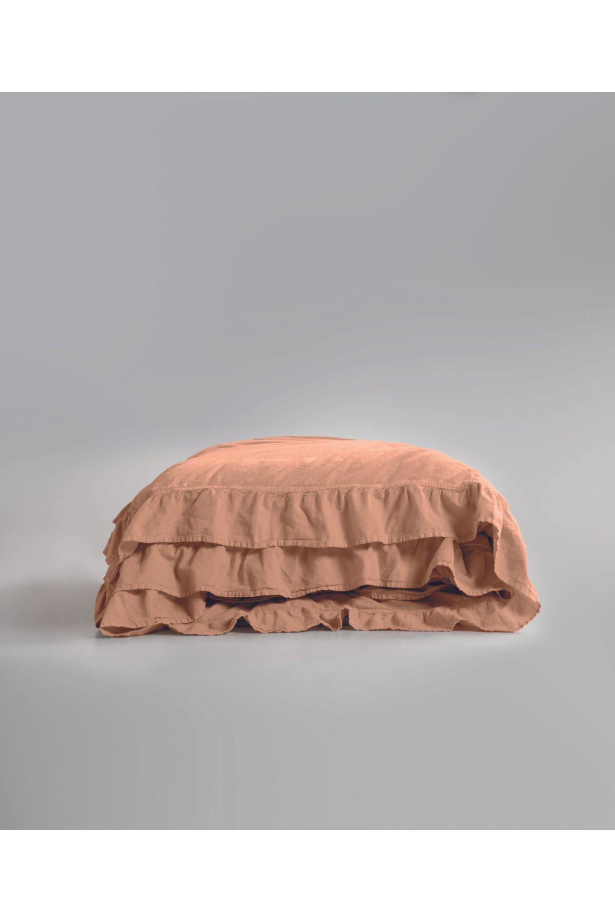 LİMASSO Stonewash 100% Yıkanmış Fırfırlı Pamuk Exclusive Nevresim Takımı -