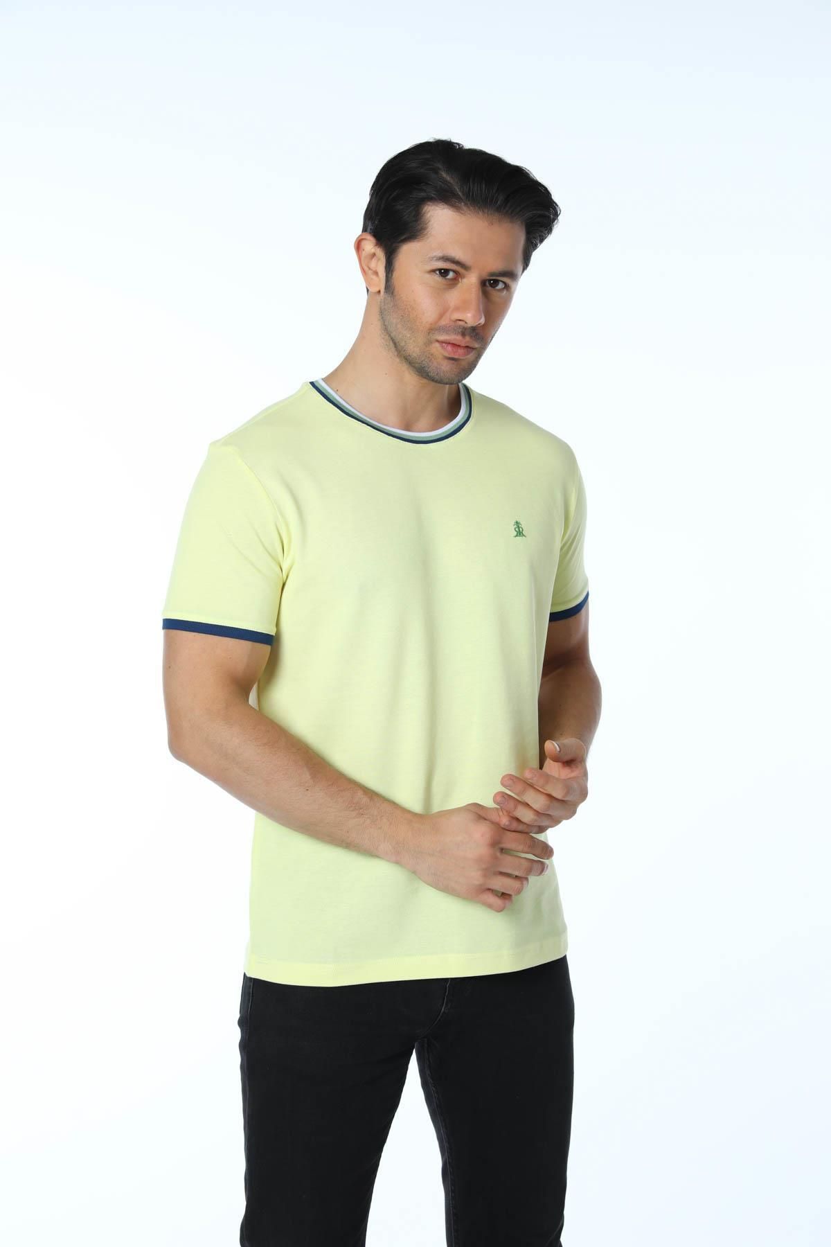 rugatchi Büyük Beden Basic Pike Bisiklet Yaka T-Shirt