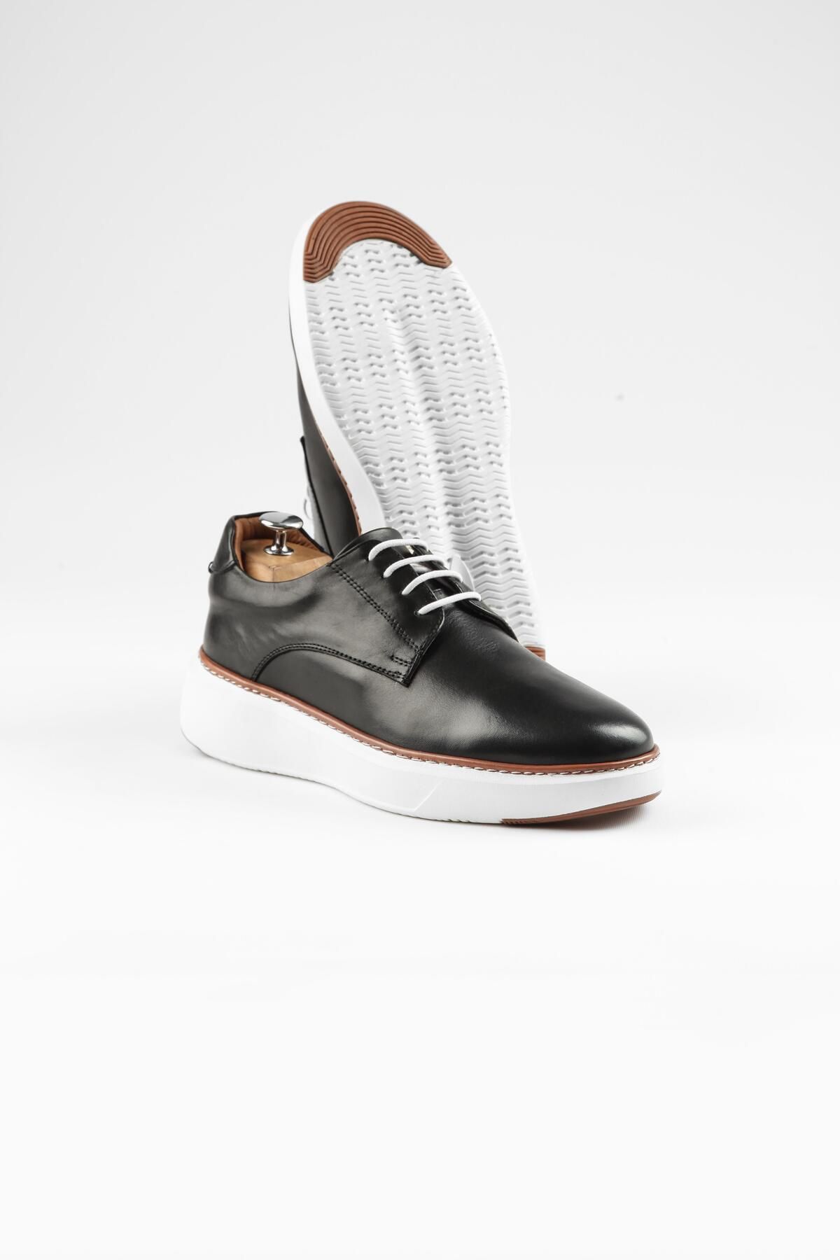 ByItallanoshoes BLACK SCRAP 0062 HAKİKİ DERİ GÜNLÜK ERKEK SNEAKER AYAKKABI