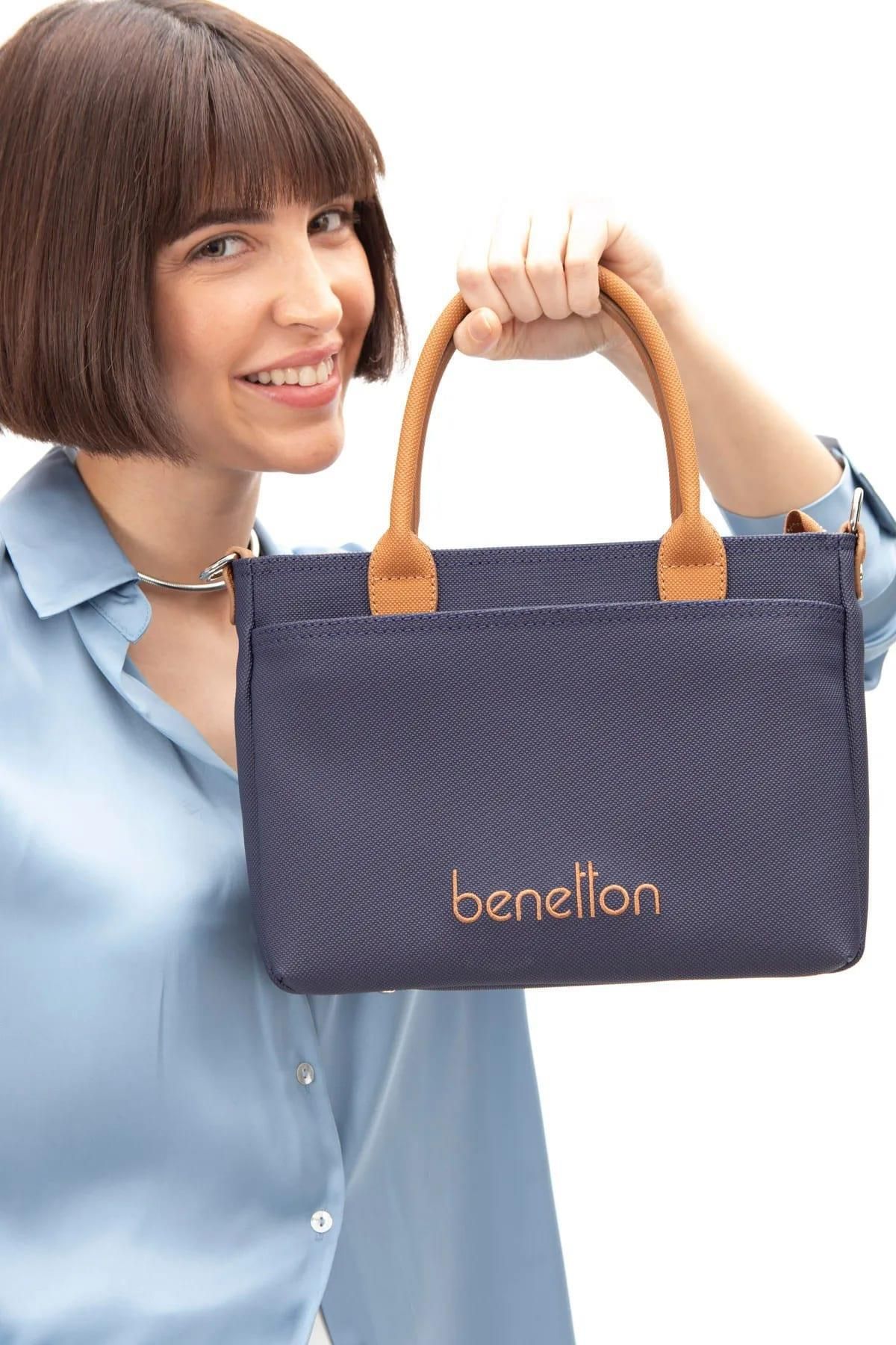 United Colors of Benetton KADIN KOL ÇANTASI LACİVERT-CAMEL BNT1614
