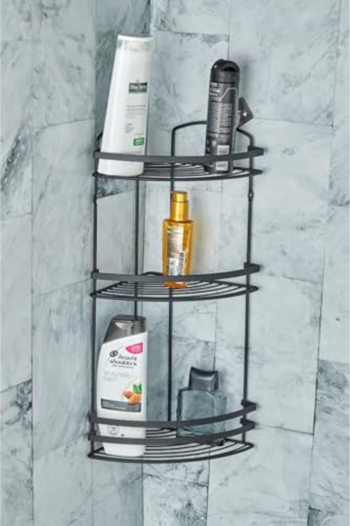 ShopZum Cooker Özel Seri Lüx Metal Vidalı Banyo Rafı 8681123214533