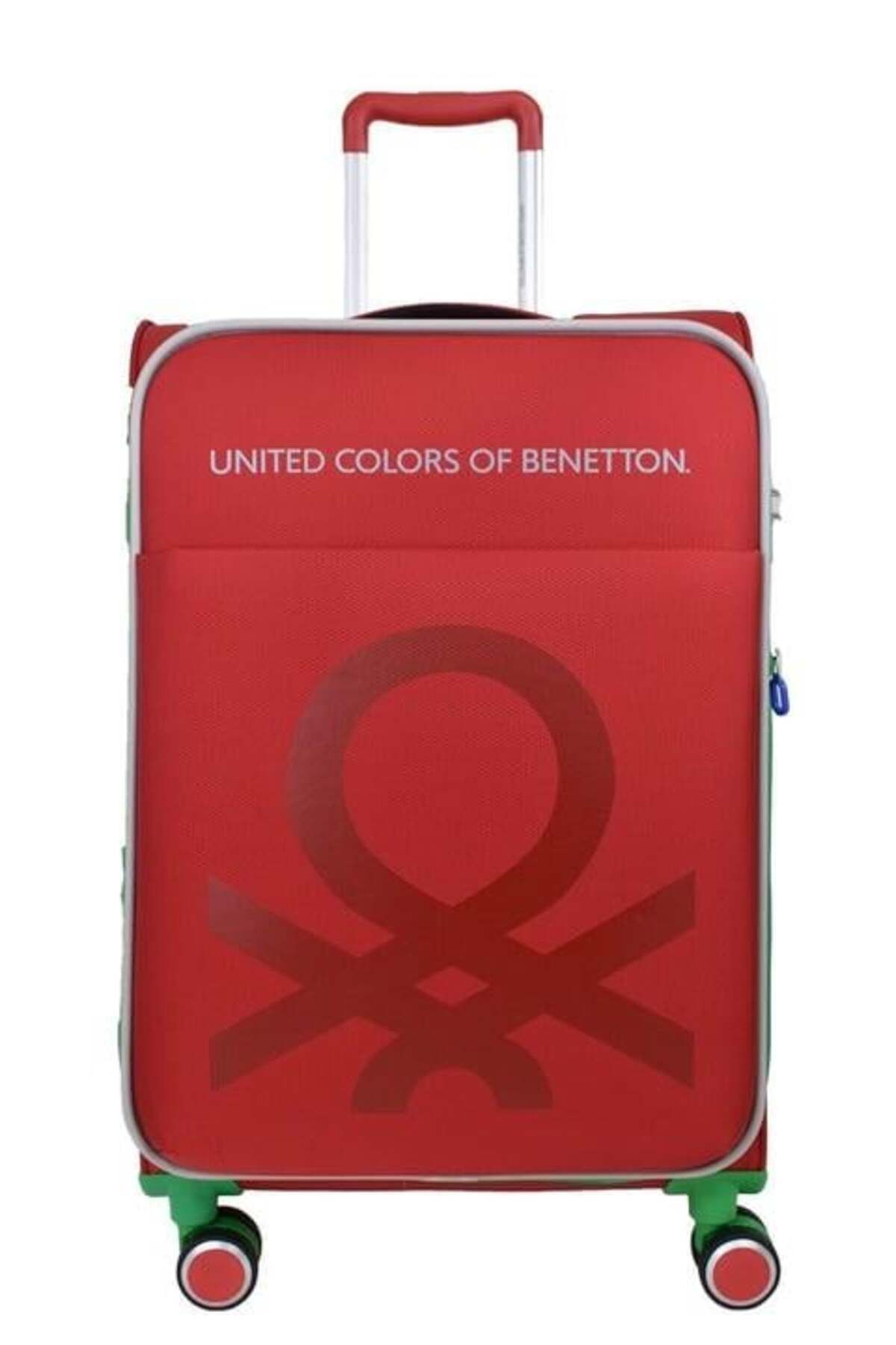 United Colors of Benetton Ultra Light Hafif Lüx Kumaş Orta Boy Valiz Kırmızı BNT2200