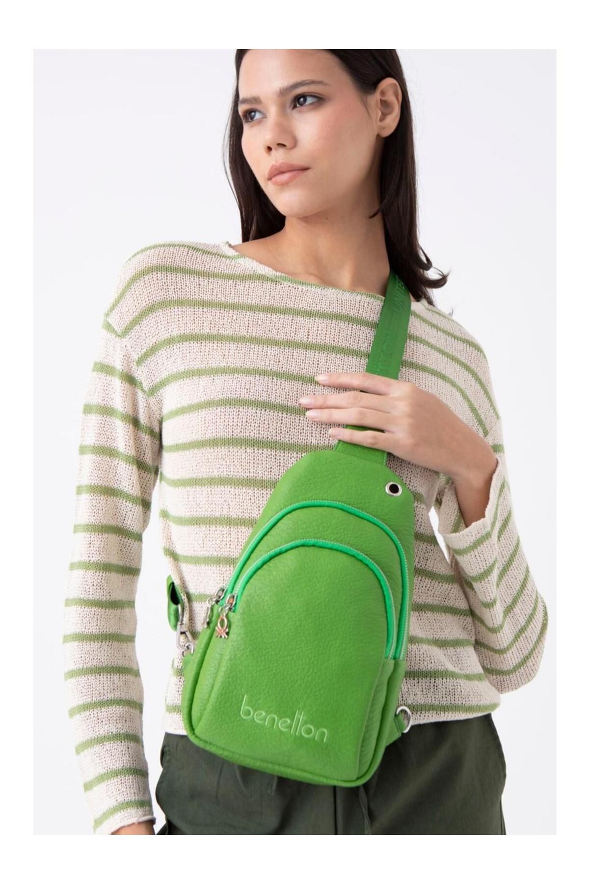 United Colors of Benetton KADIN ÇAPRAZ BODYBAG ÇANTA YEŞİL BNT1478