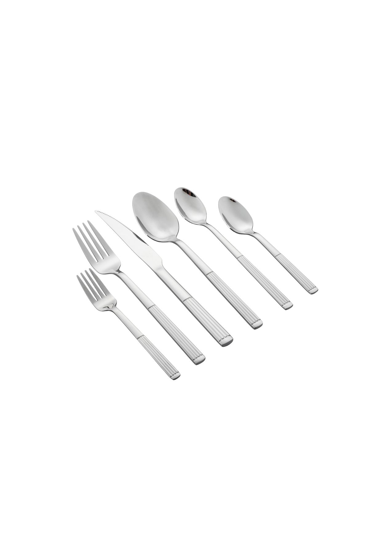 ABAREEK-36-Piece Silver and Gold Stainless Steel Flatware Set 1