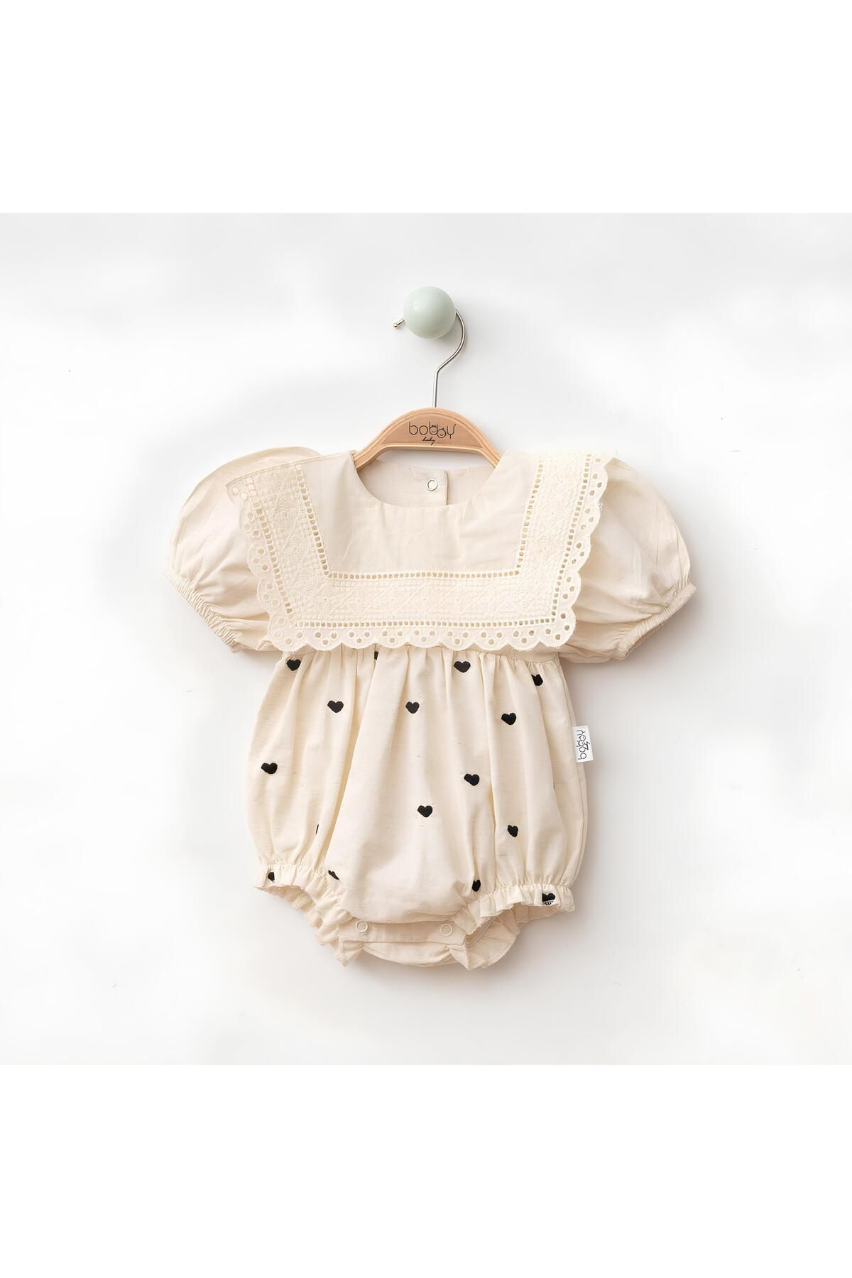 Bobby Baby Siyah Kalpli Romper